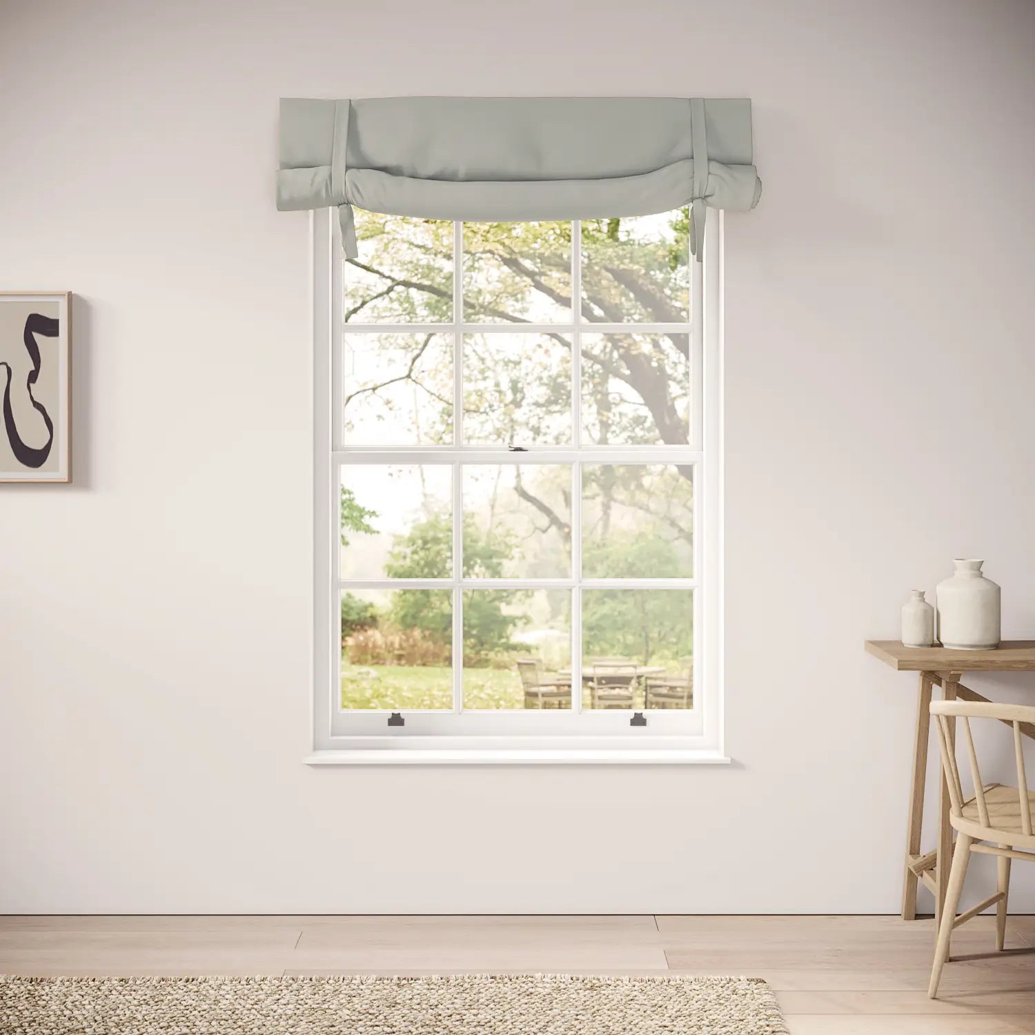 Agnetha Blind - Linen Blend - Villa Blue