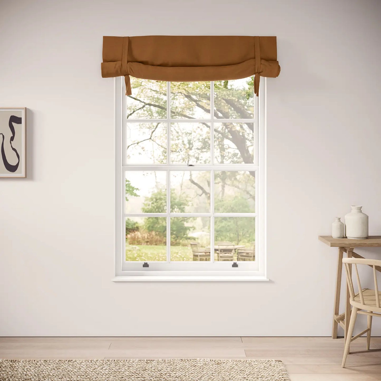 Agnetha Blind - Pure Linen - Sussex Sunset