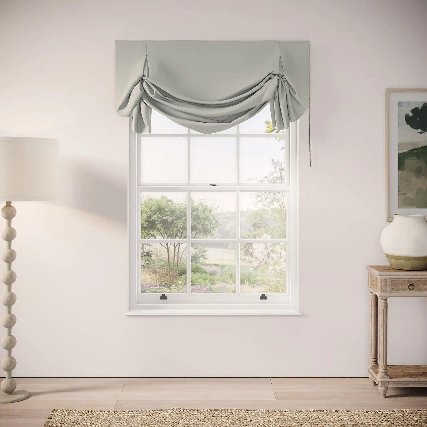 Big Smoke Blind - Linen Blend - Villa Blue