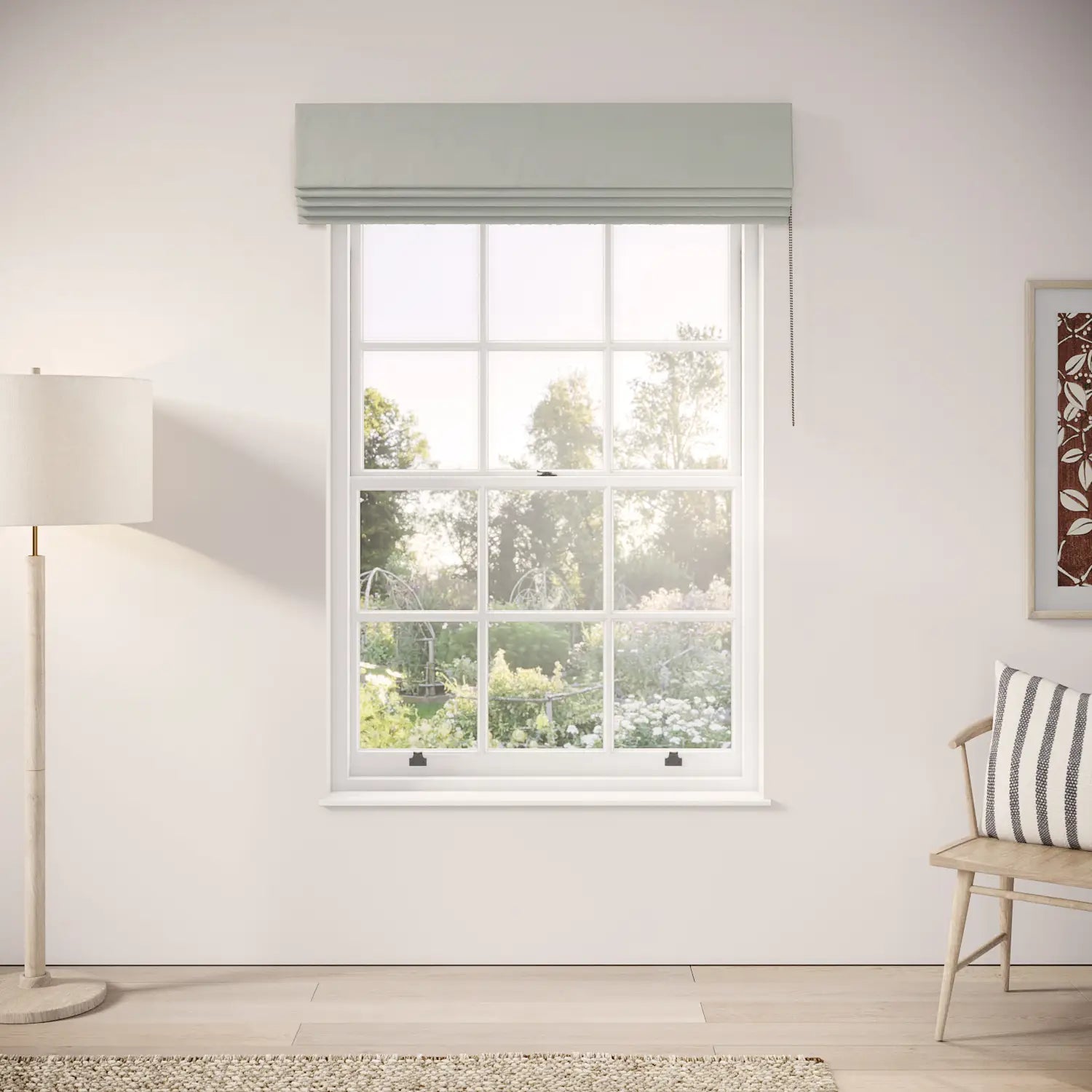 Cup of Sugar Blind - Linen Blend - Villa Blue