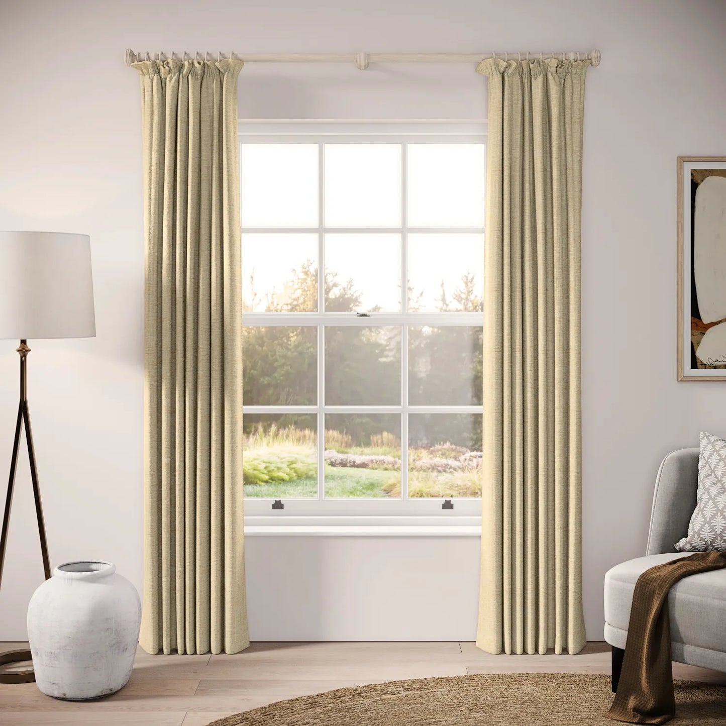 Cwtch Curtains - Eco Boucle - Demerara