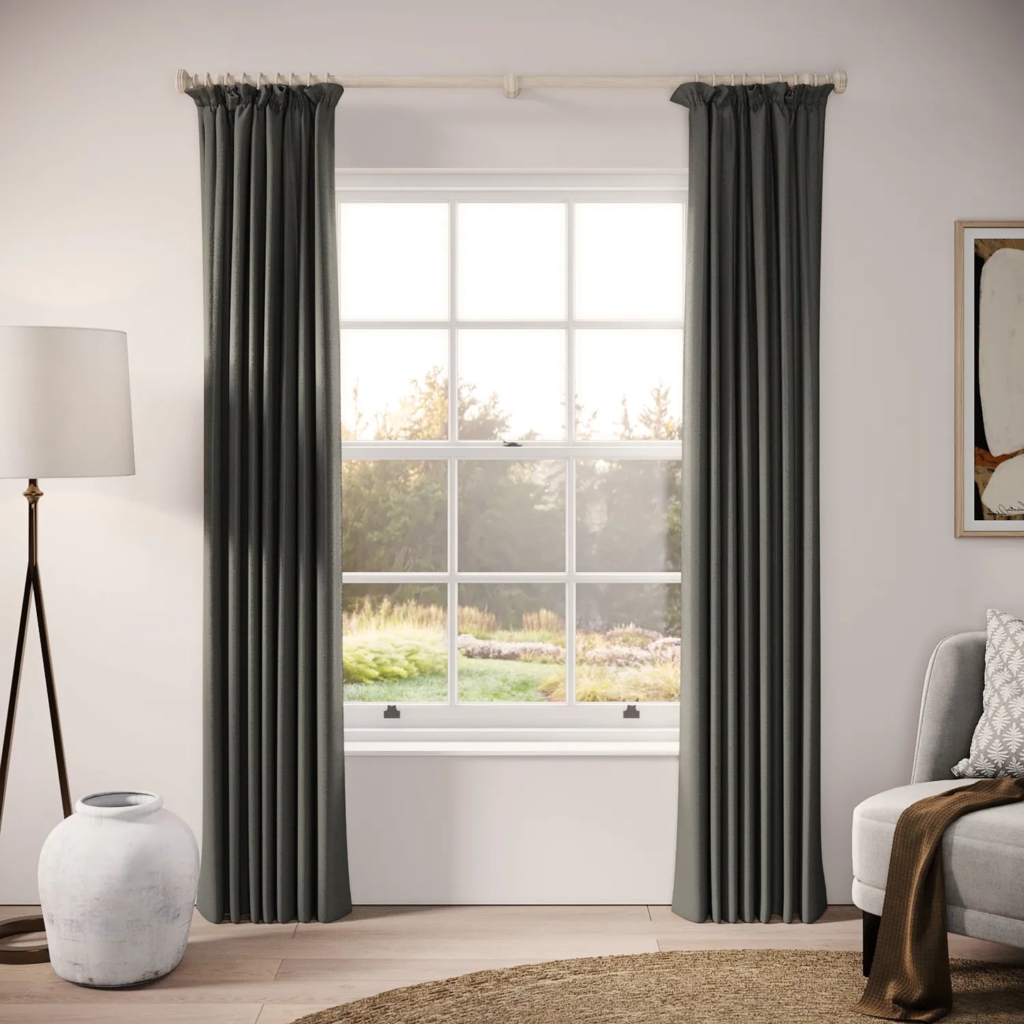 Cwtch Curtains - Eco Weave - Nimbus