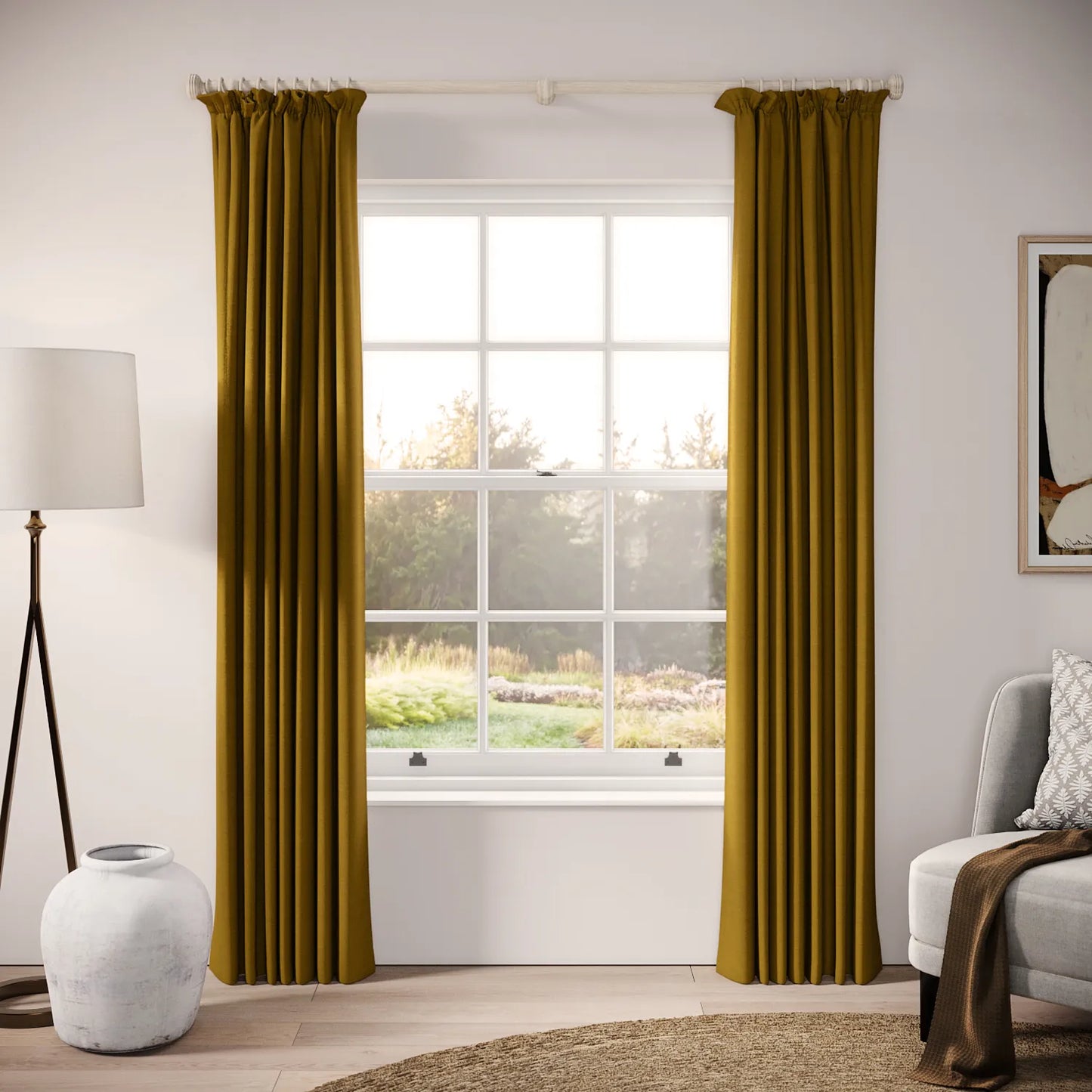 Cwtch Curtains - Pure Linen - Cezanne