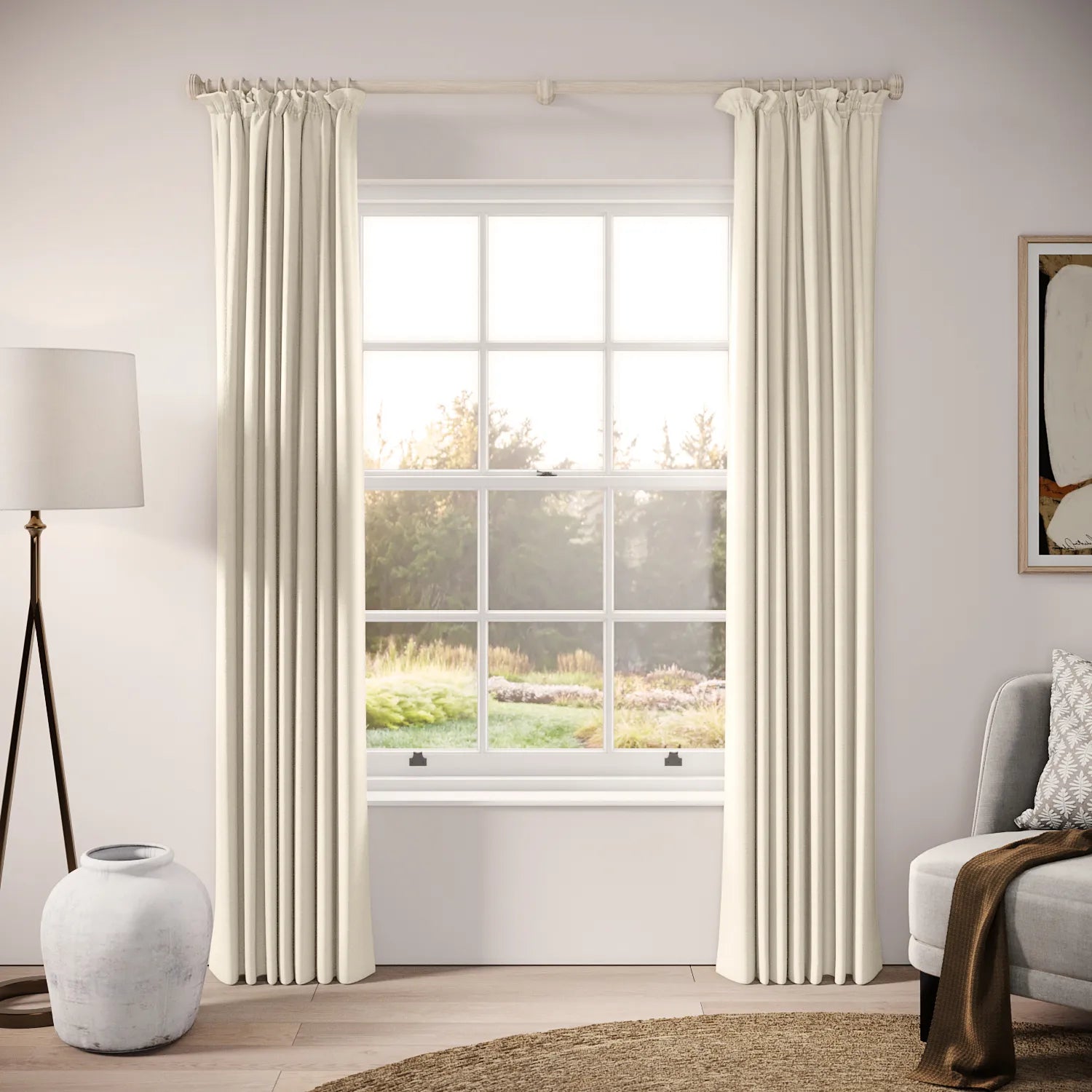 Cwtch Curtains - Pure Linen - Shakespeare