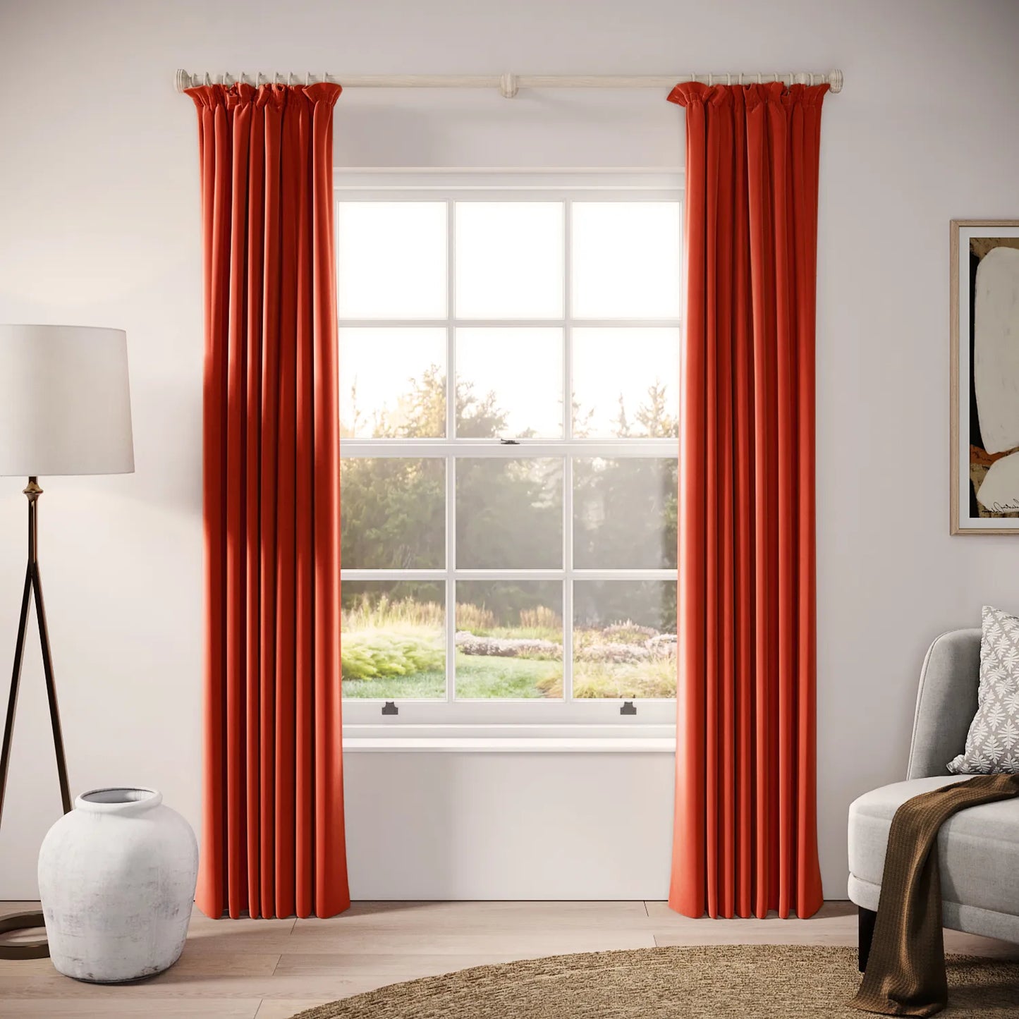 Cwtch Curtains - Soft Velvet - Logburner