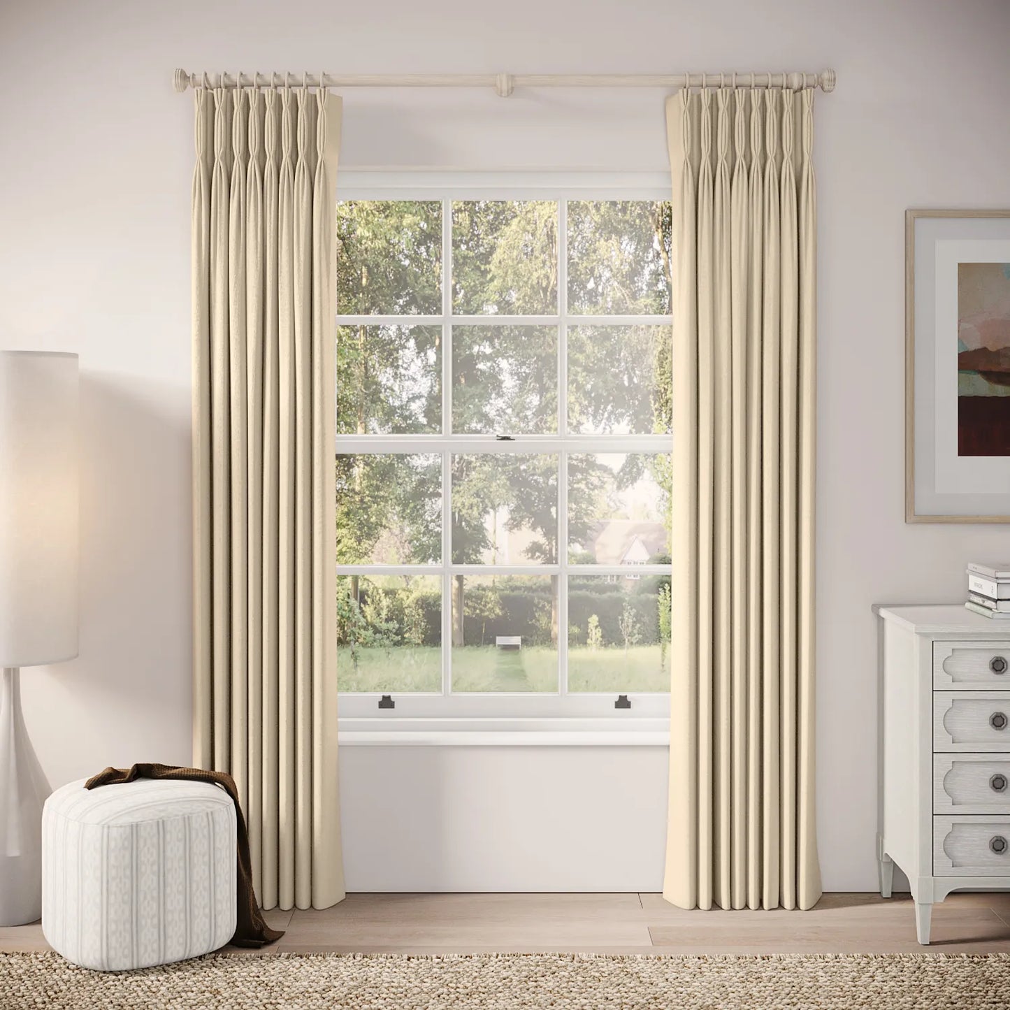 Double Dutch Curtains - Eco Weave - Limpet