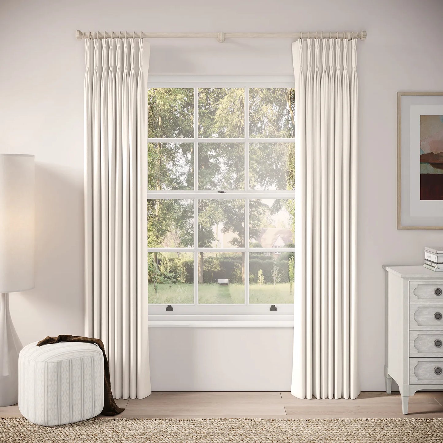 Double Dutch Curtains - Linen Blend - Chamonix