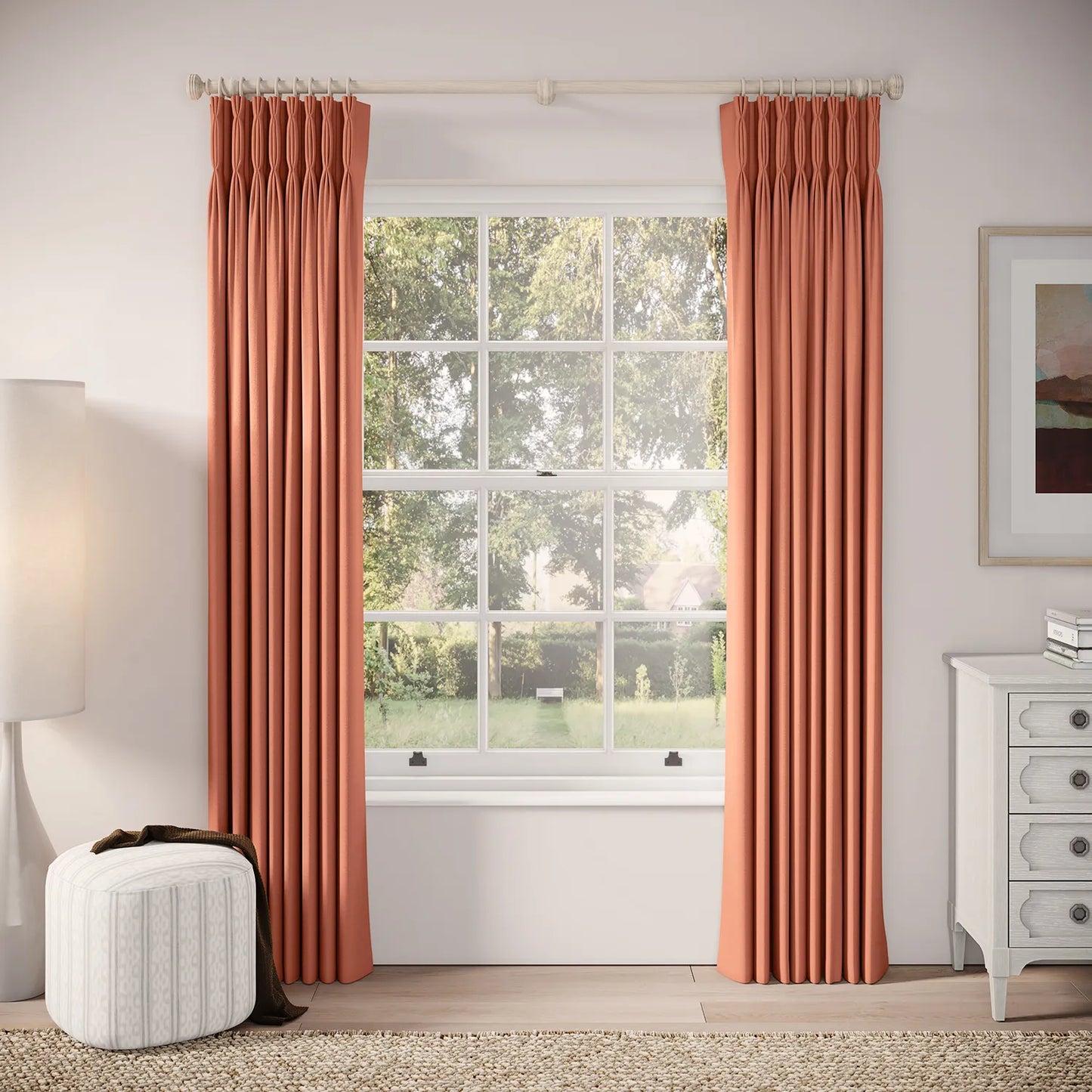 Double Dutch Curtains - Linen Blend - Dimples