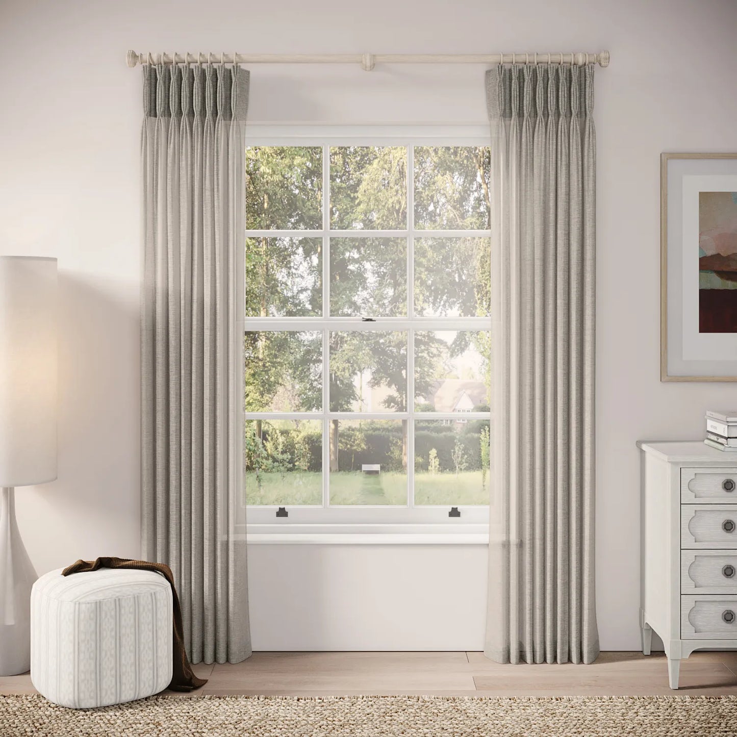 Double Dutch Curtains - Slubby Sheer - Hen of the Woods