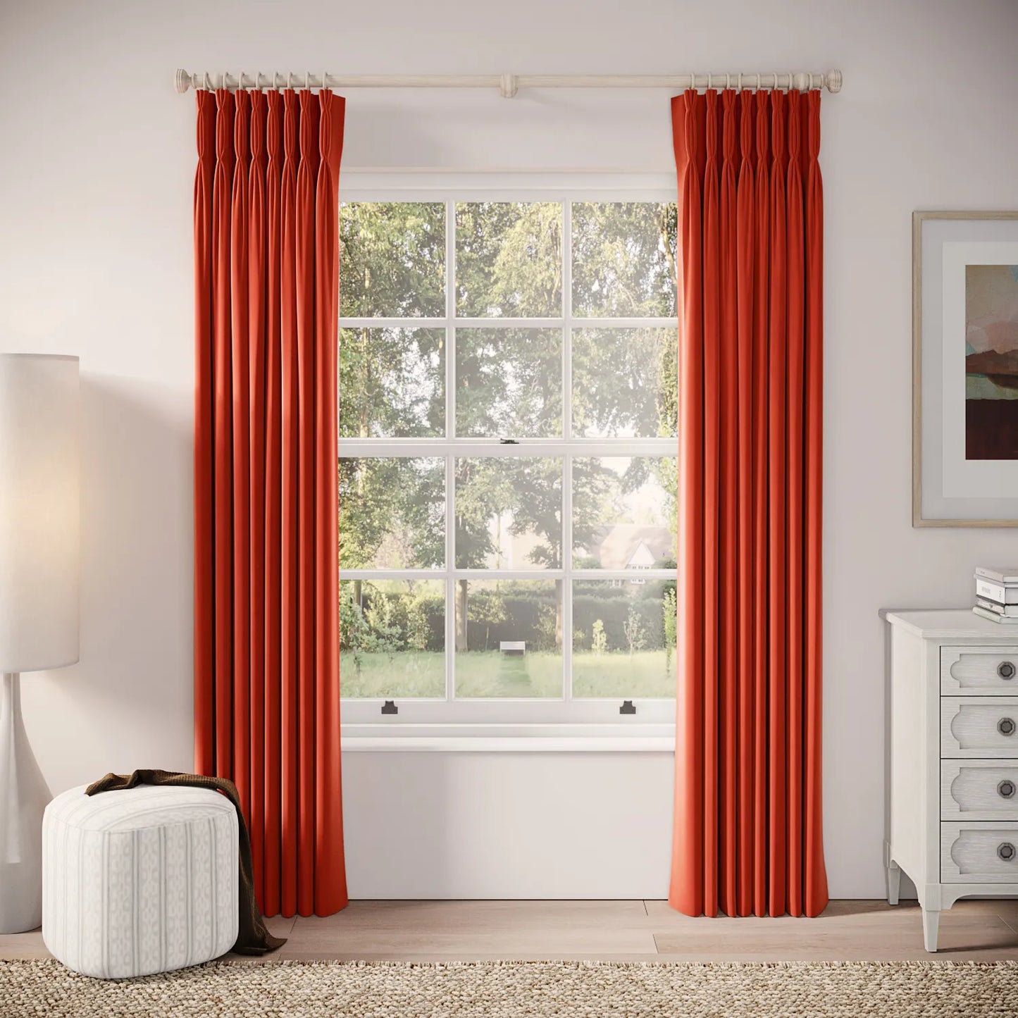 Double Dutch Curtains - Soft Velvet - Logburner