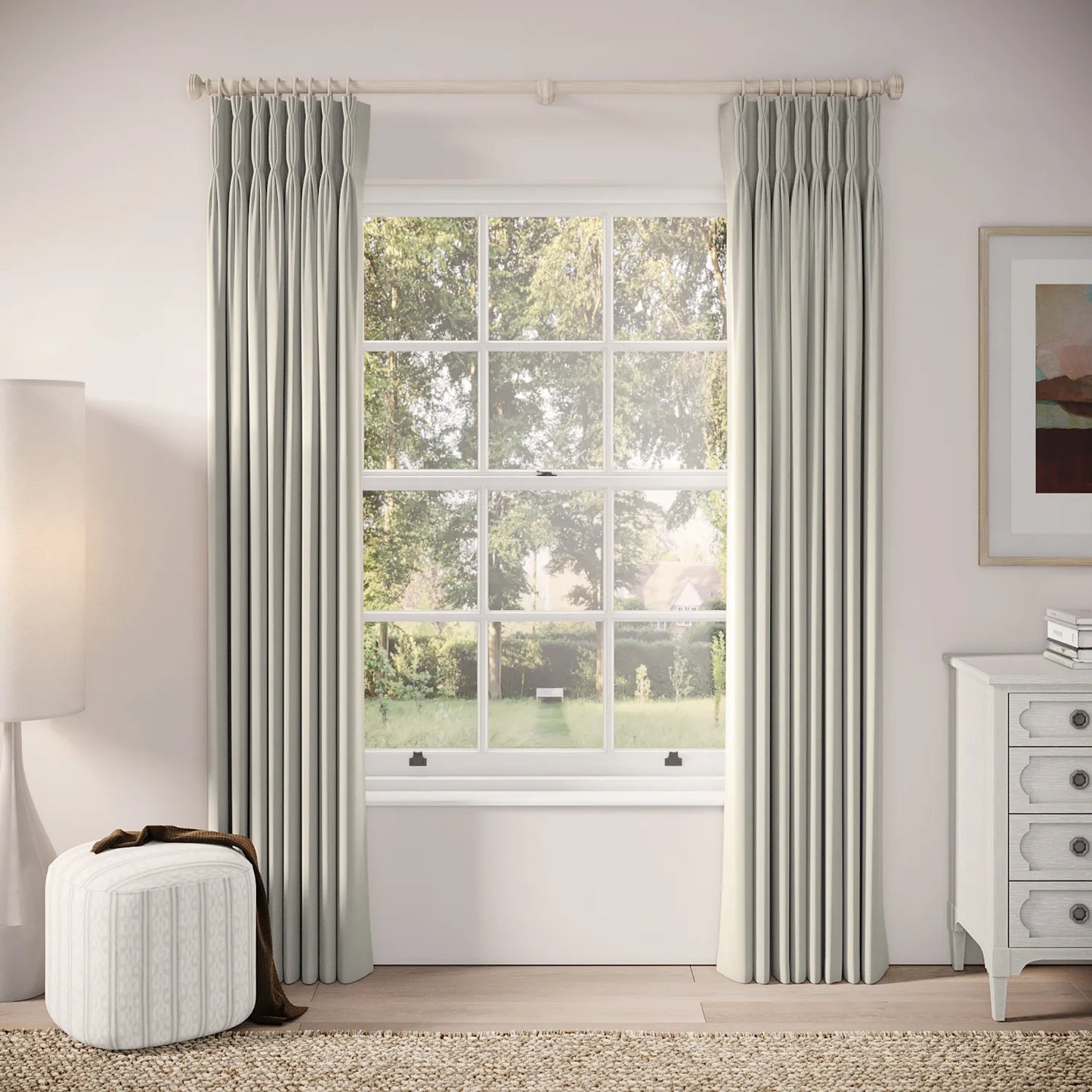 Double Dutch Curtains - Soft Velvet - Mog