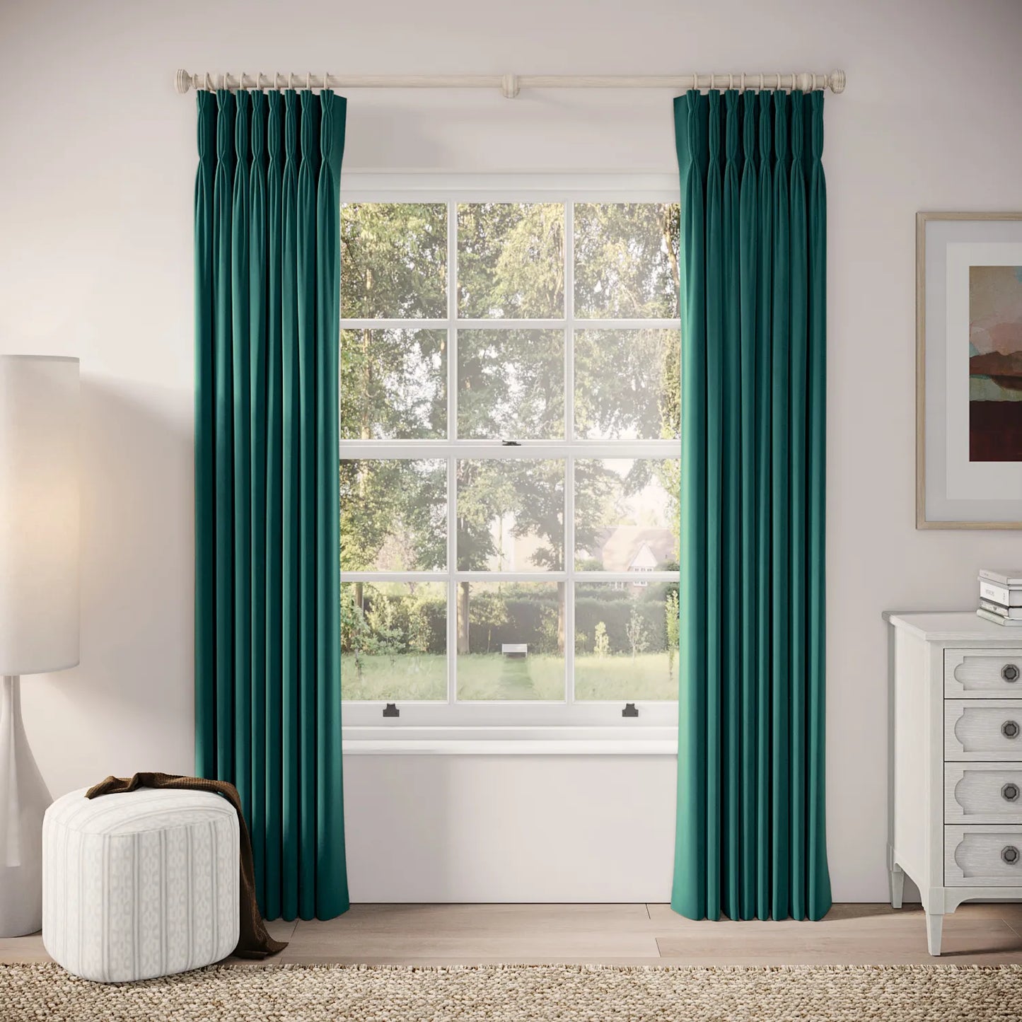 Double Dutch Curtains - Soft Velvet - Mothercombe