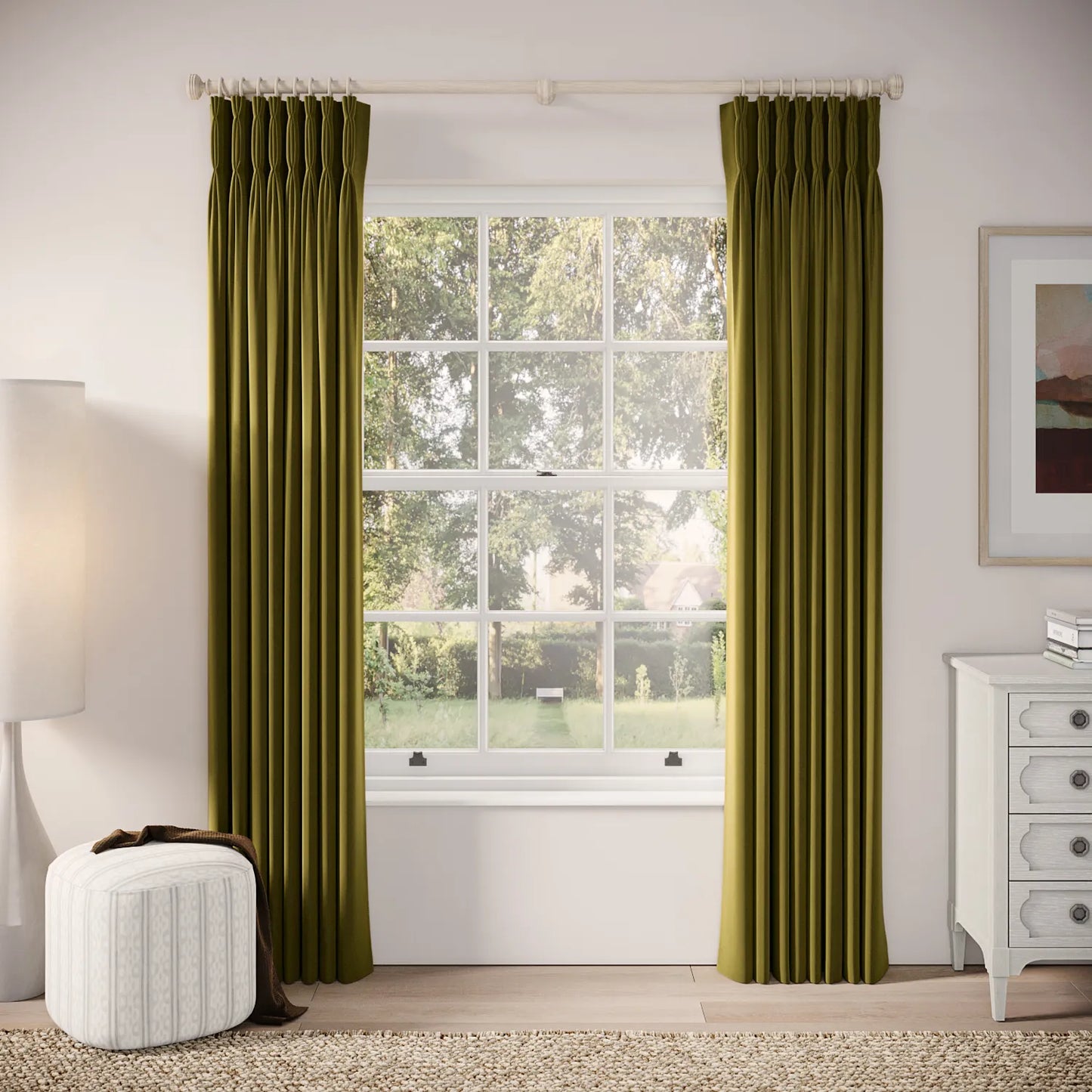 Double Dutch Curtains - Soft Velvet - Thicket