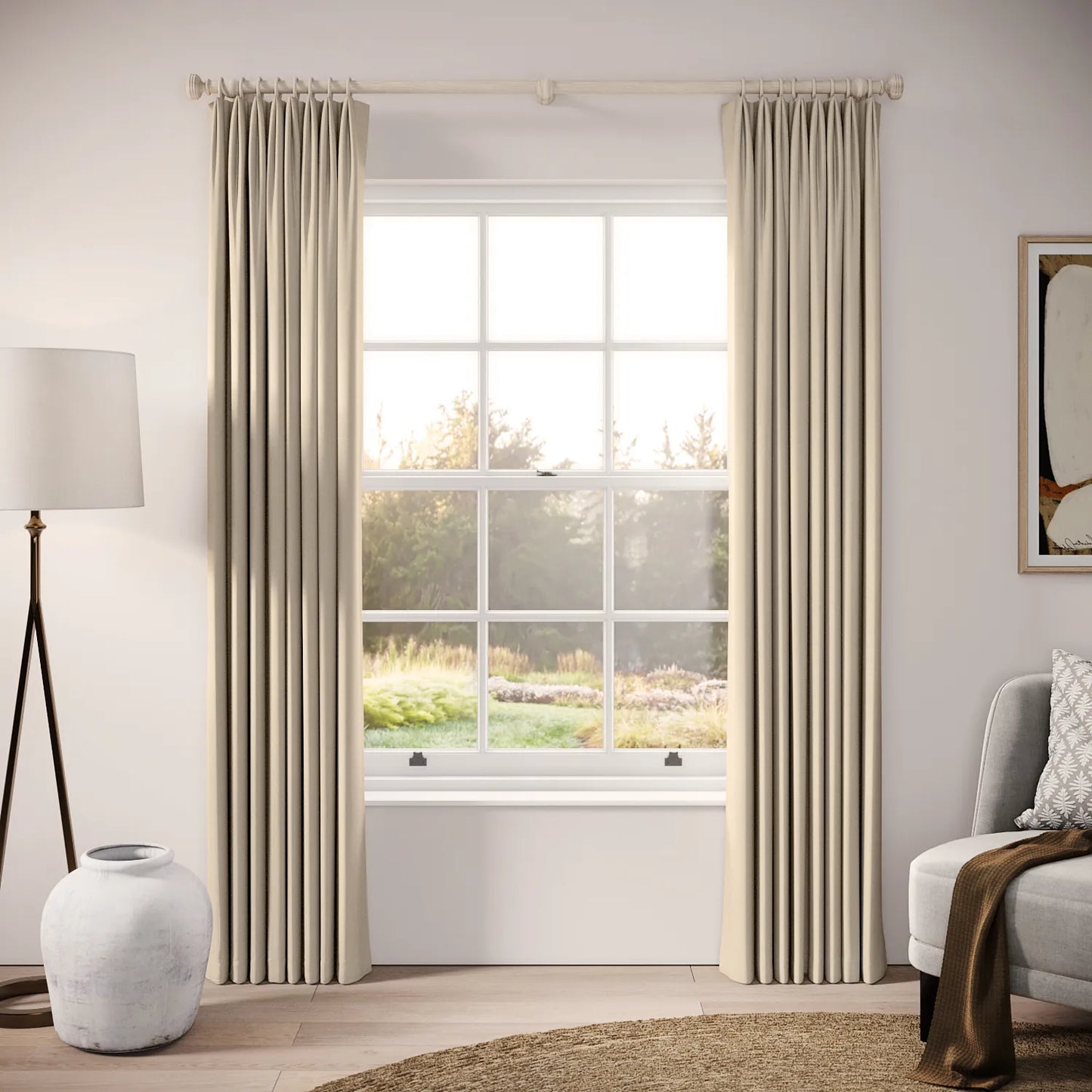 Fido Curtains - Brushed Cotton - Mantlepiece