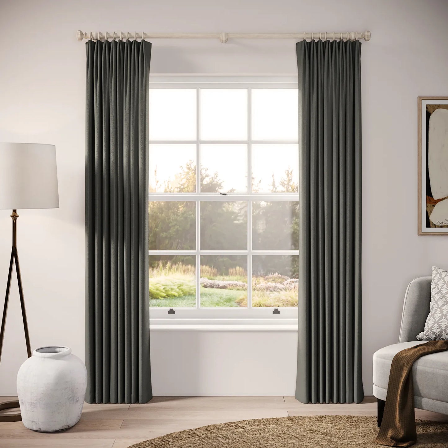 Fido Curtains - Eco Weave - Nimbus