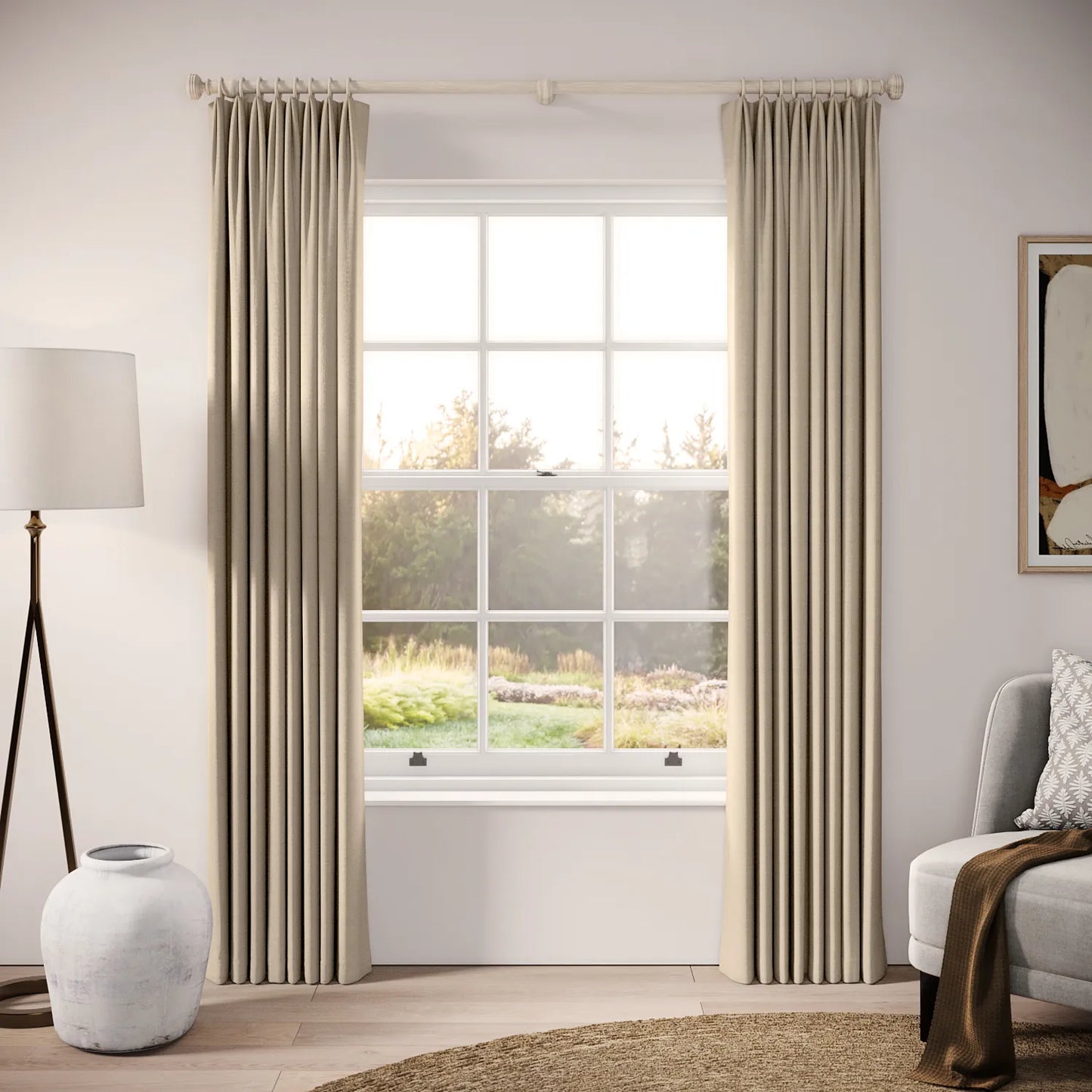 Fido Curtains - Pure Linen - Biscotti