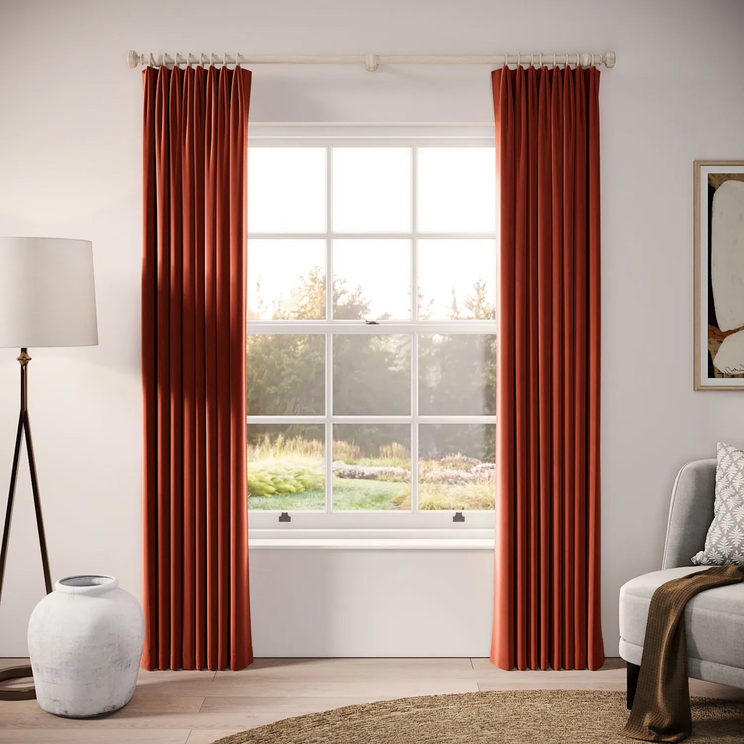 Fido Curtains - Soft Velvet - Cookout