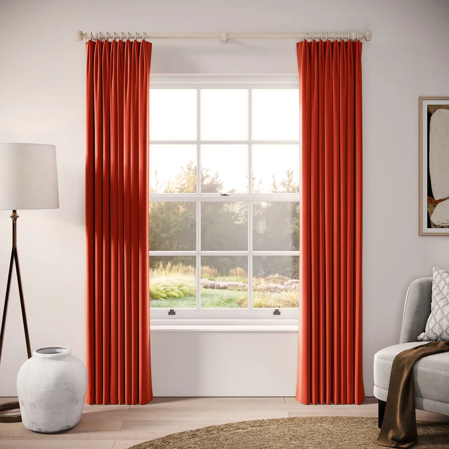 Fido Curtains - Soft Velvet - Logburner