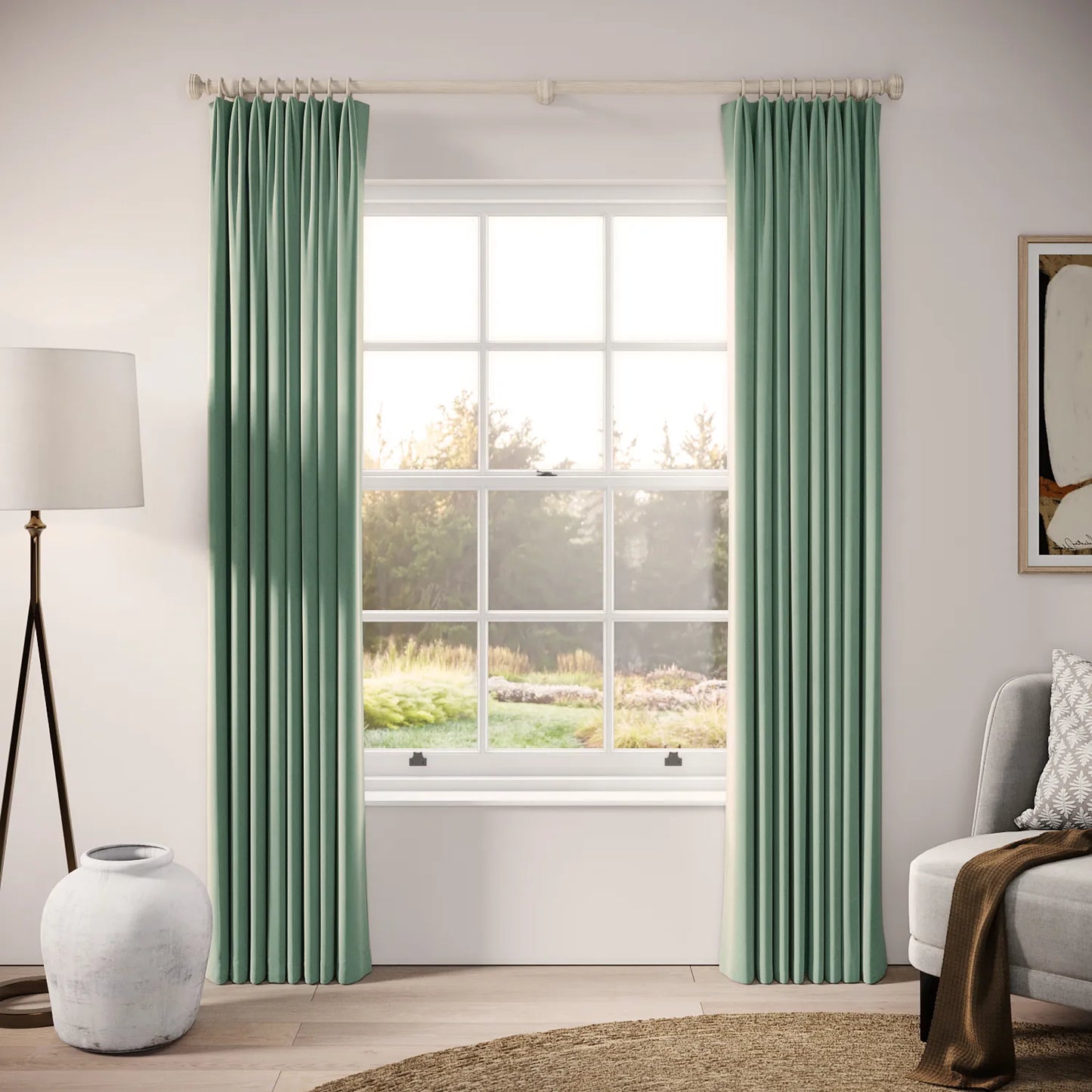 Fido Curtains - Soft Velvet - Mid-horizon