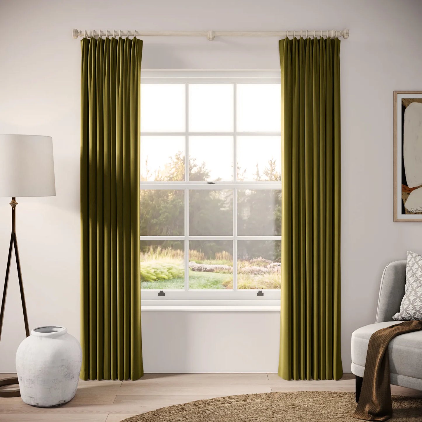 Fido Curtains - Soft Velvet - Thicket