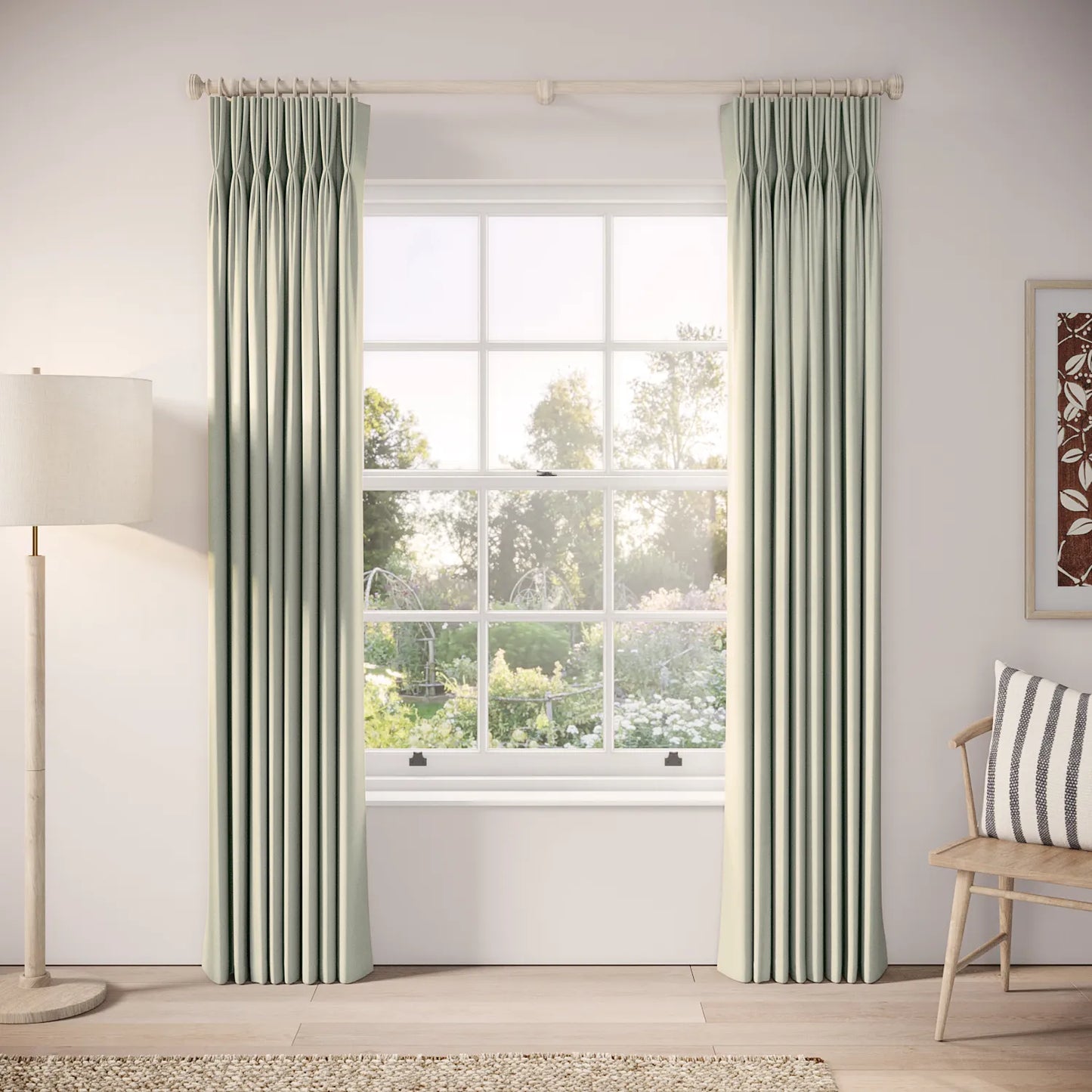 His Nibs Curtains - Brushed Cotton - Robin's Egg