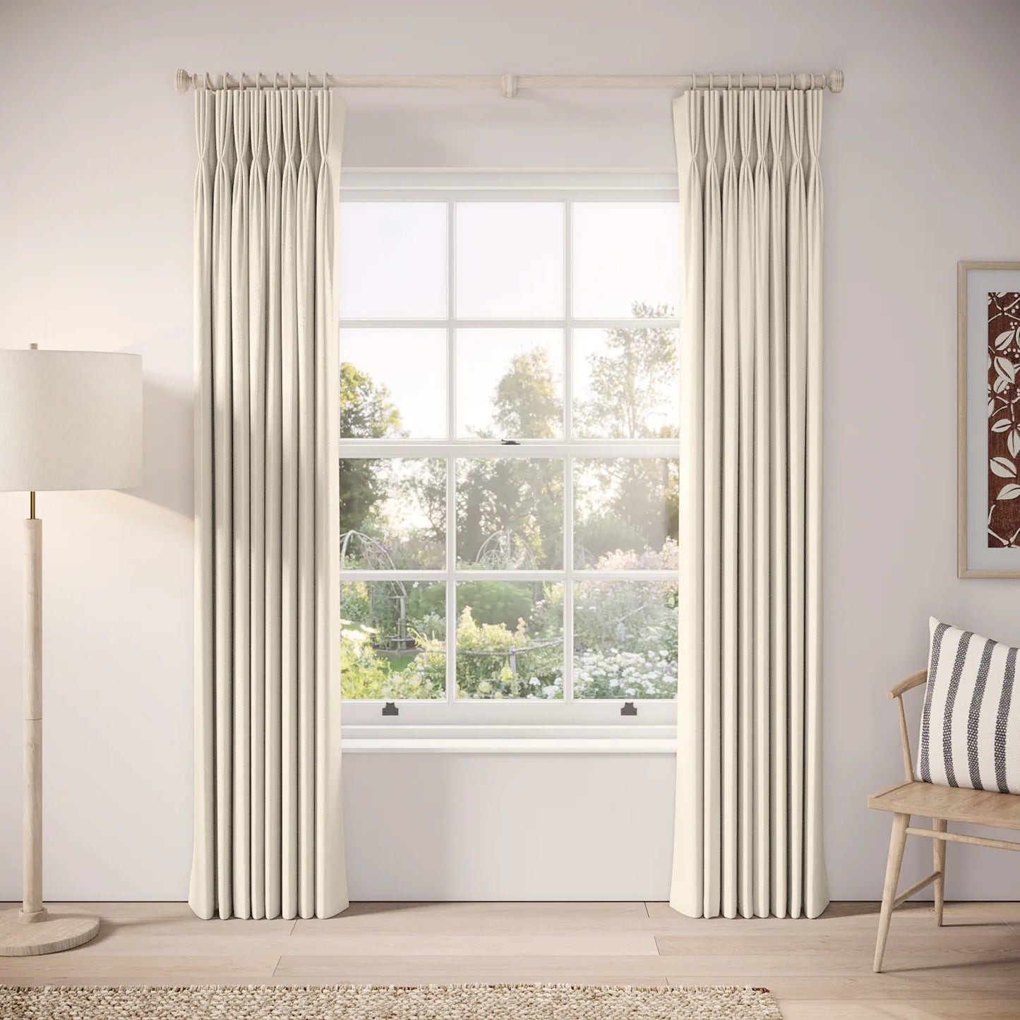 His Nibs Curtains - Eco Weave - Macchiato