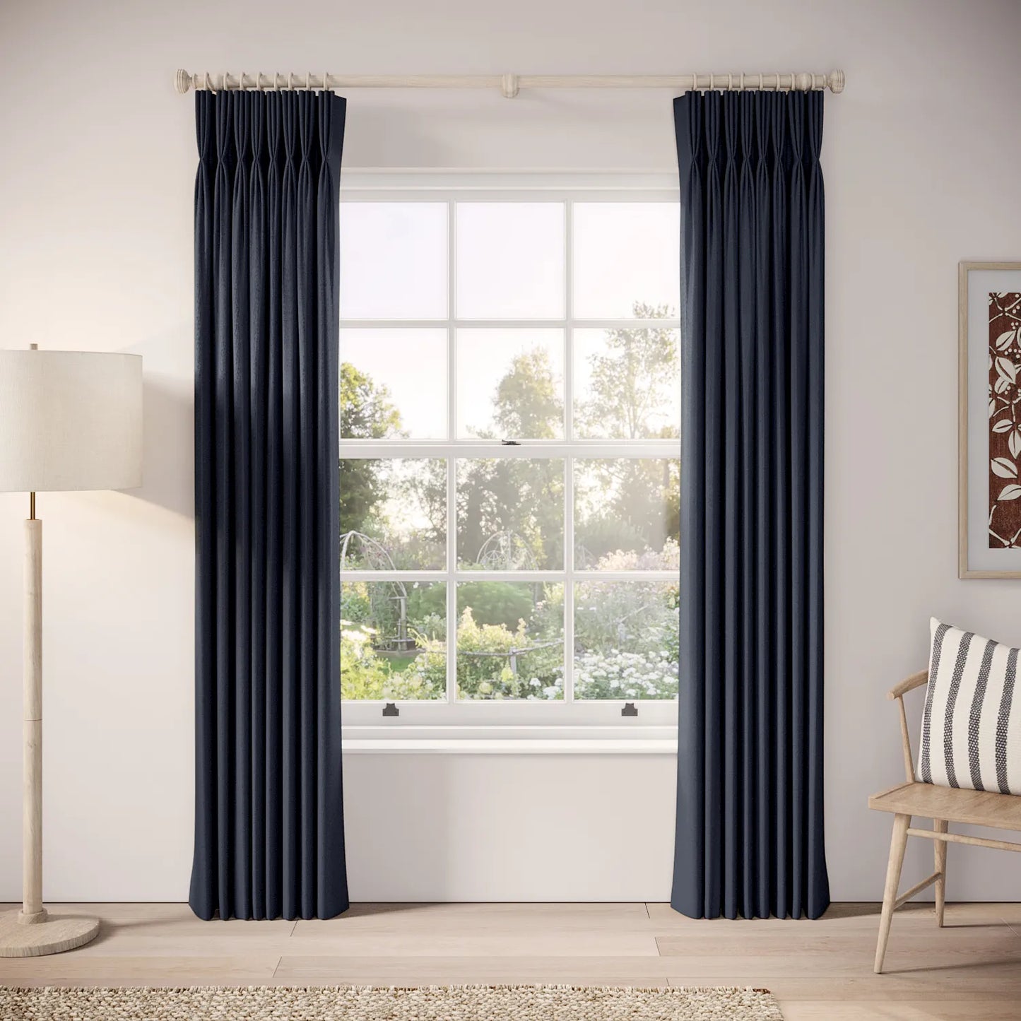 His Nibs Curtains - Eco Weave - Submarine
