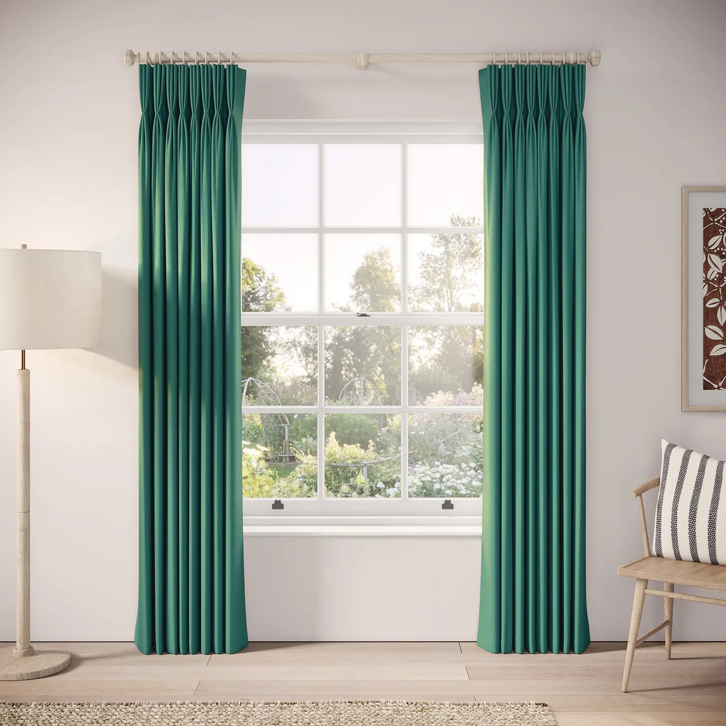 His Nibs Curtains - Linen Blend - Agra