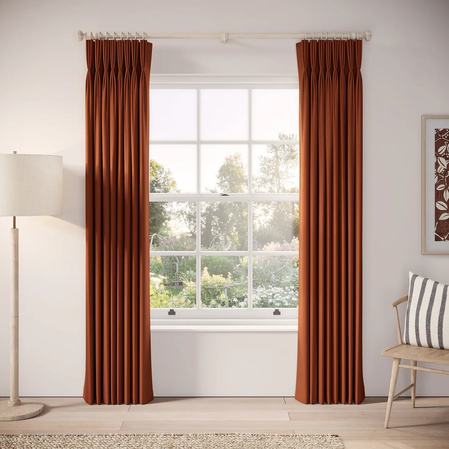 His Nibs Curtains - Linen Blend - Flare