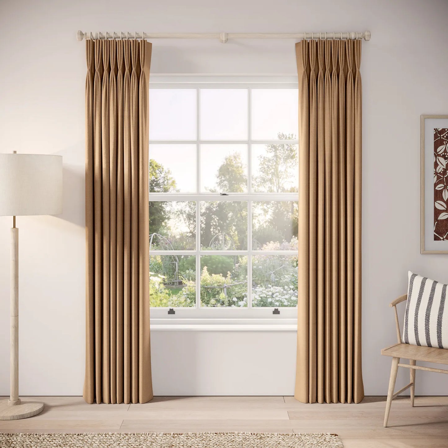 His Nibs Curtains - Pure Linen - Dust Bunny