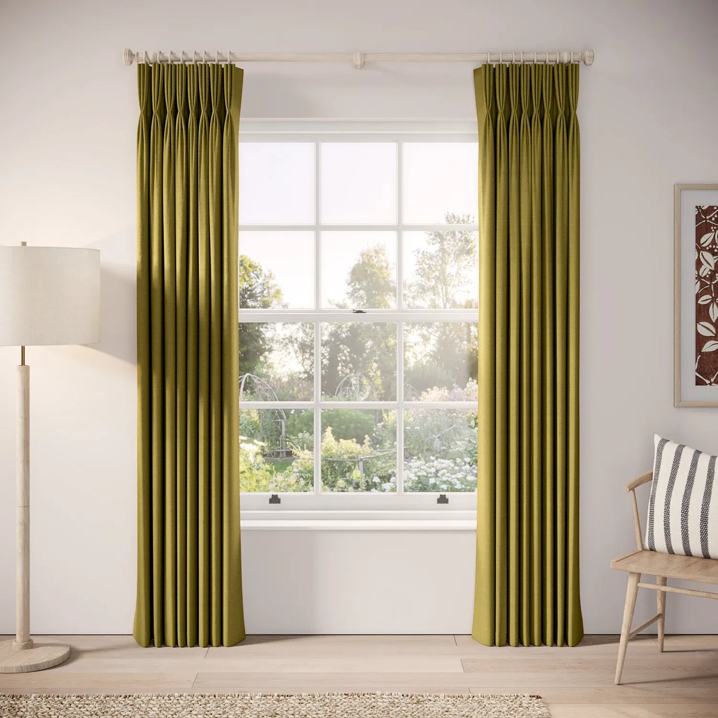 His Nibs Curtains - Pure Linen - Verdello