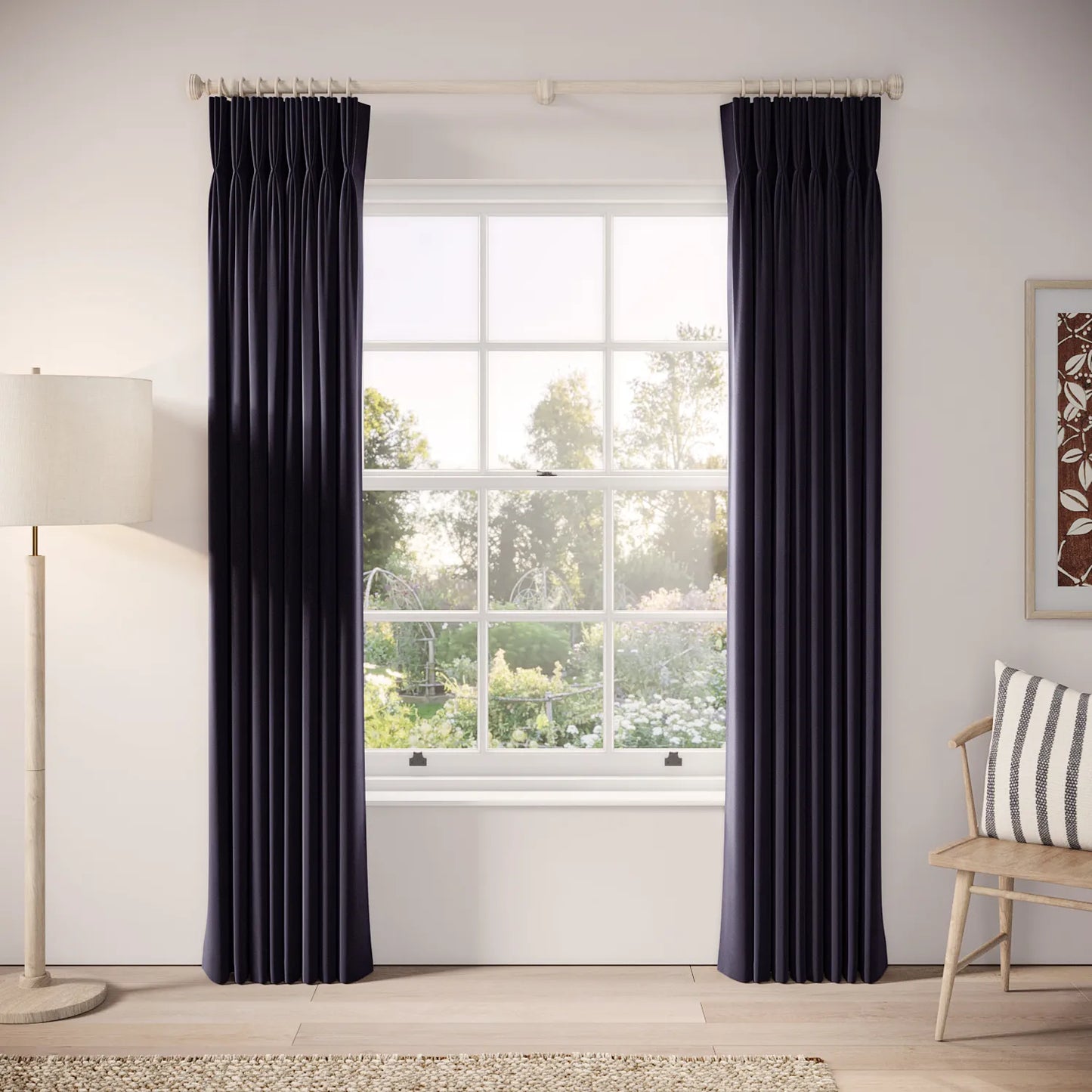 His Nibs Curtains - Soft Velvet - Bramble Jam