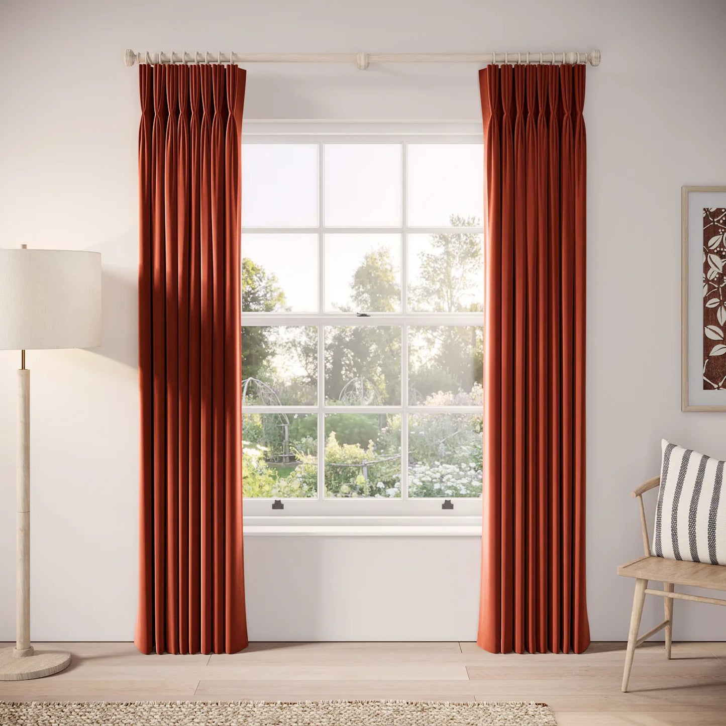 His Nibs Curtains - Soft Velvet - Cookout