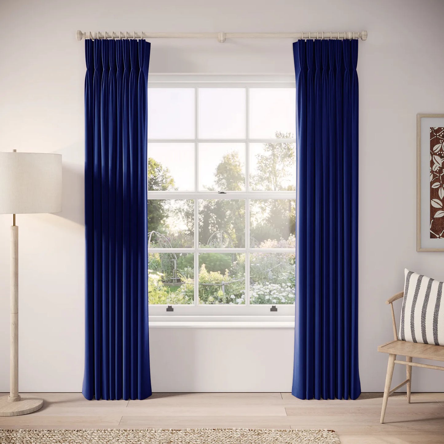 His Nibs Curtains - Soft Velvet - Darling