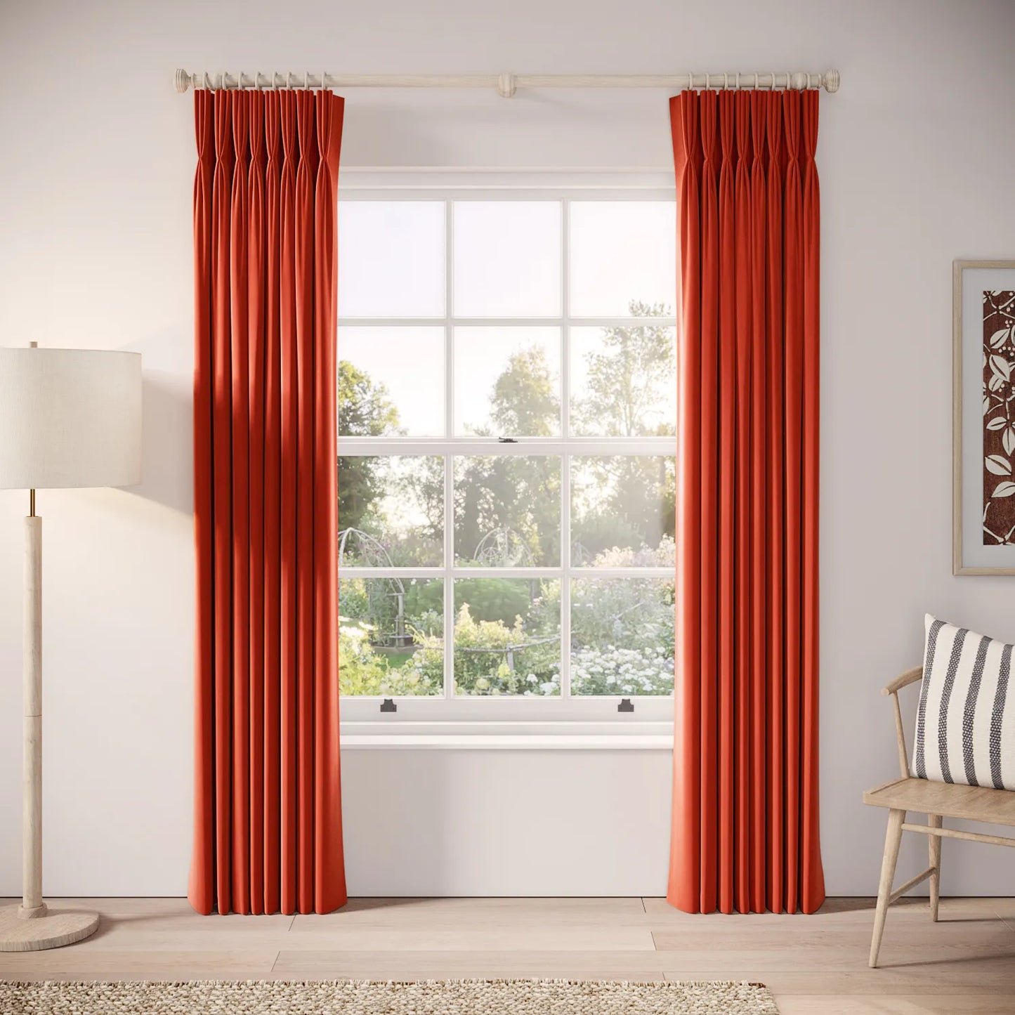 His Nibs Curtains - Soft Velvet - Logburner