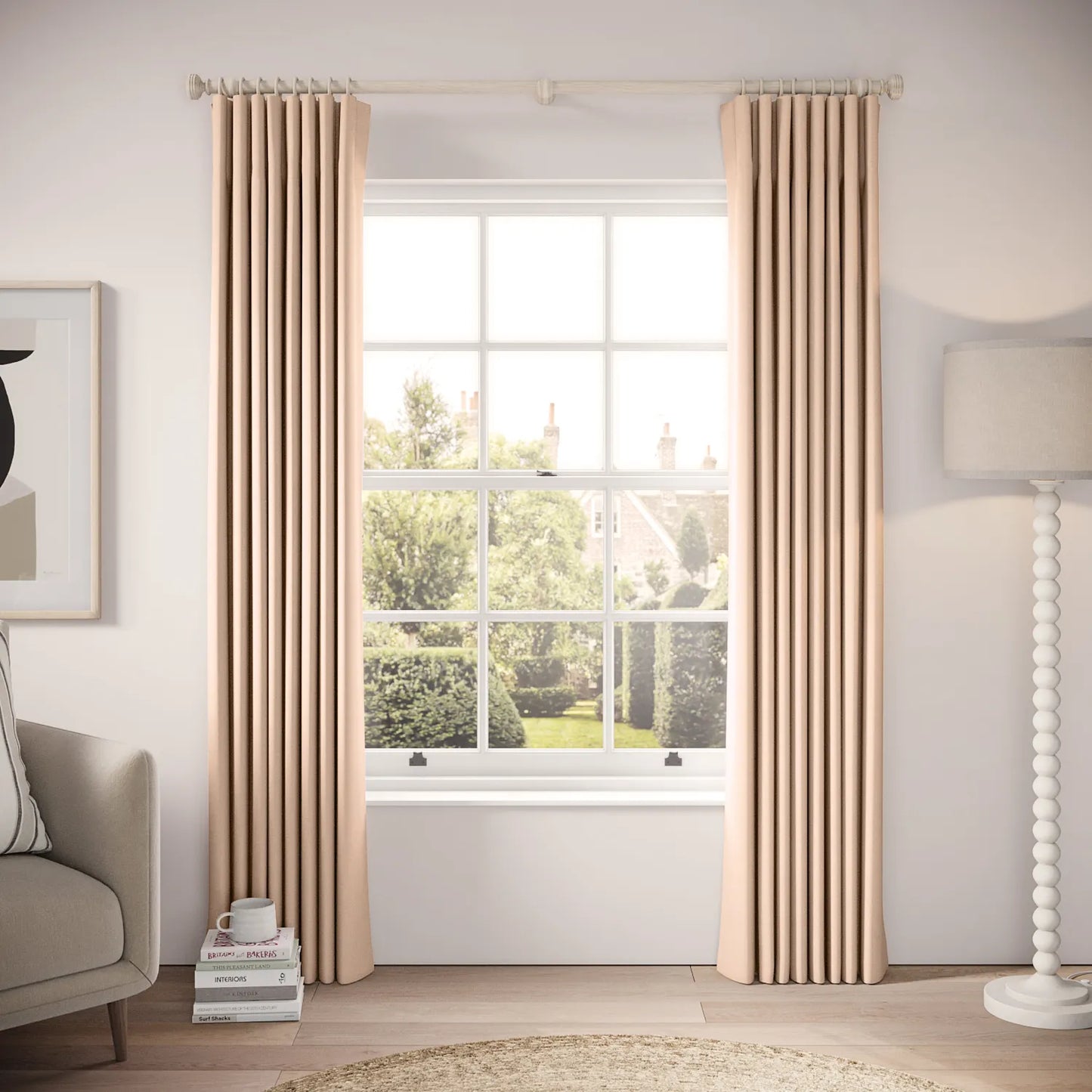 Lazy Sunday Curtains - Brushed Cotton - Girl Gang