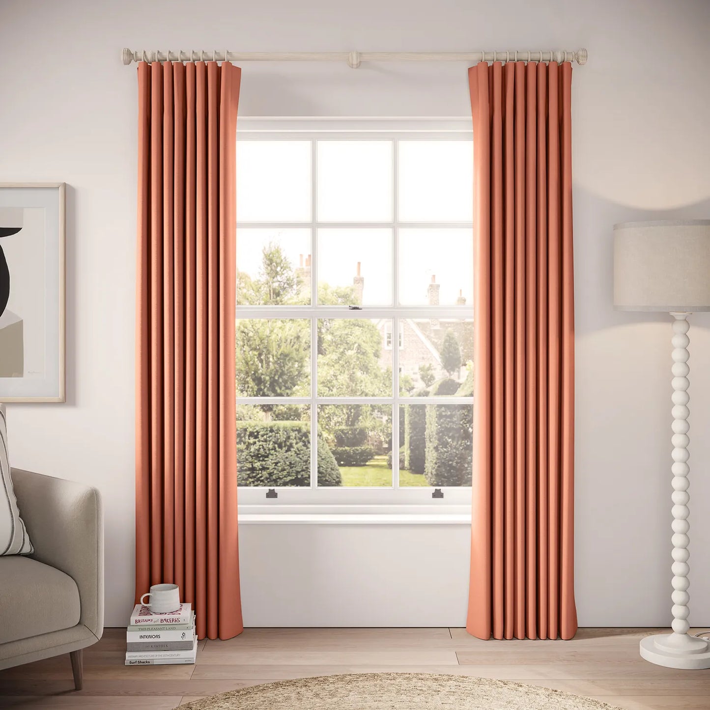 Lazy Sunday Curtains - Linen Blend - Dimples