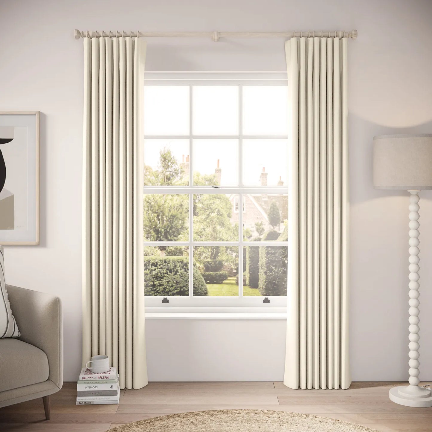 Lazy Sunday Curtains - Pure Linen - Shakespeare