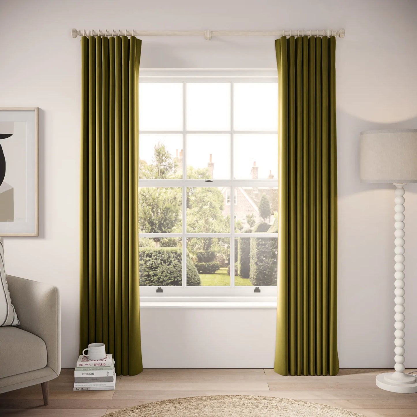 Lazy Sunday Curtains - Soft Velvet - Thicket