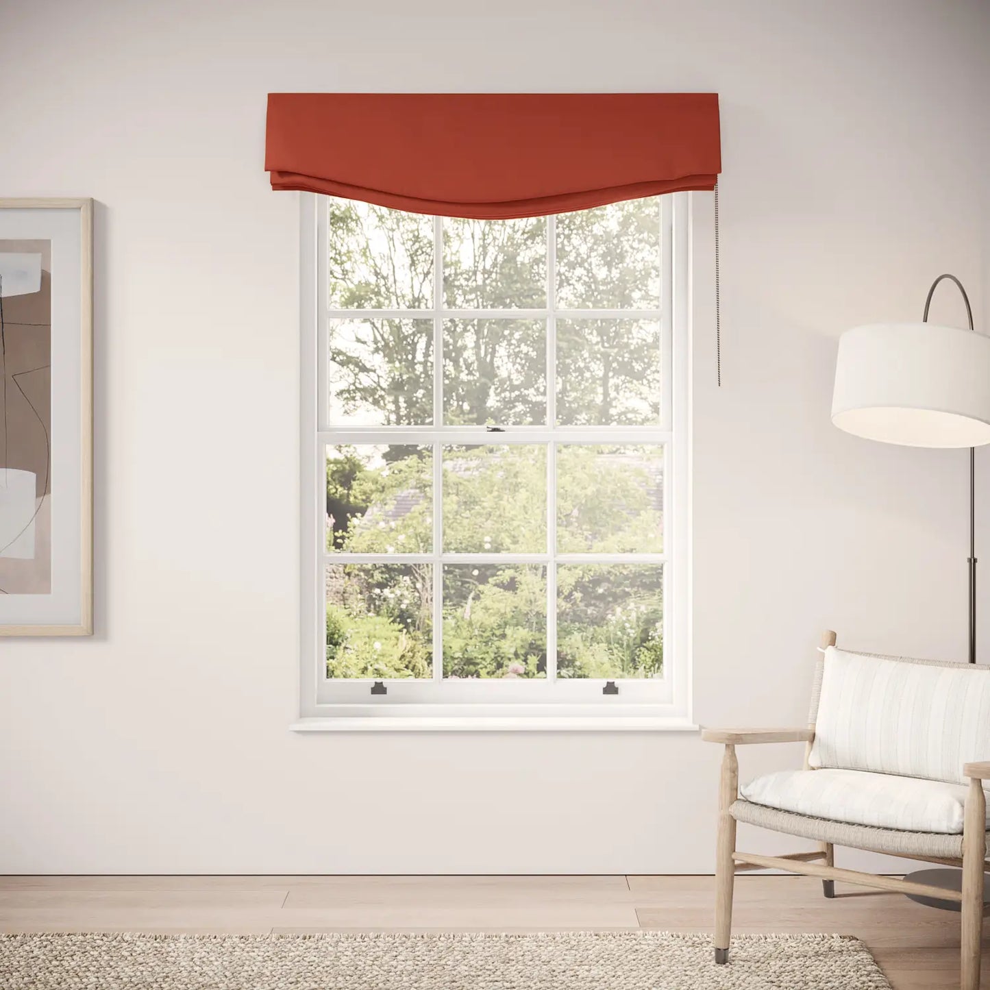 Lumley Blind - Linen Blend - Cardinal