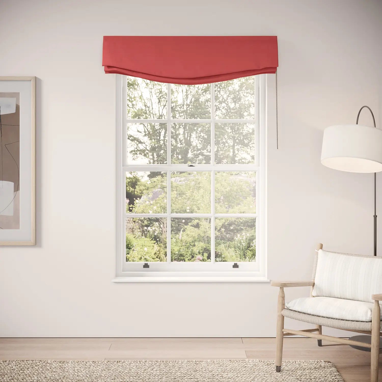 Lumley Blind - Linen Blend - Crimsonite