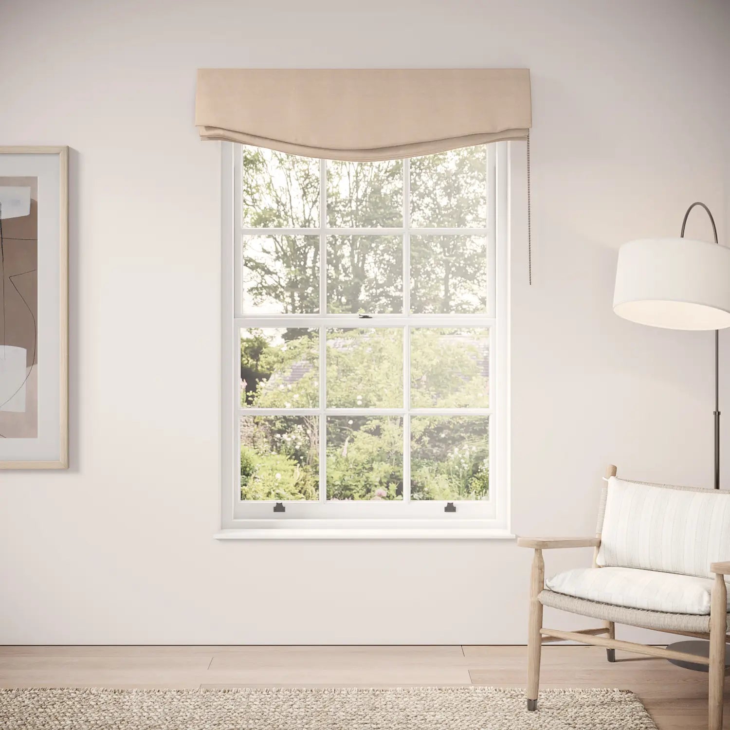 Lumley Blind - Pure Linen - Conch