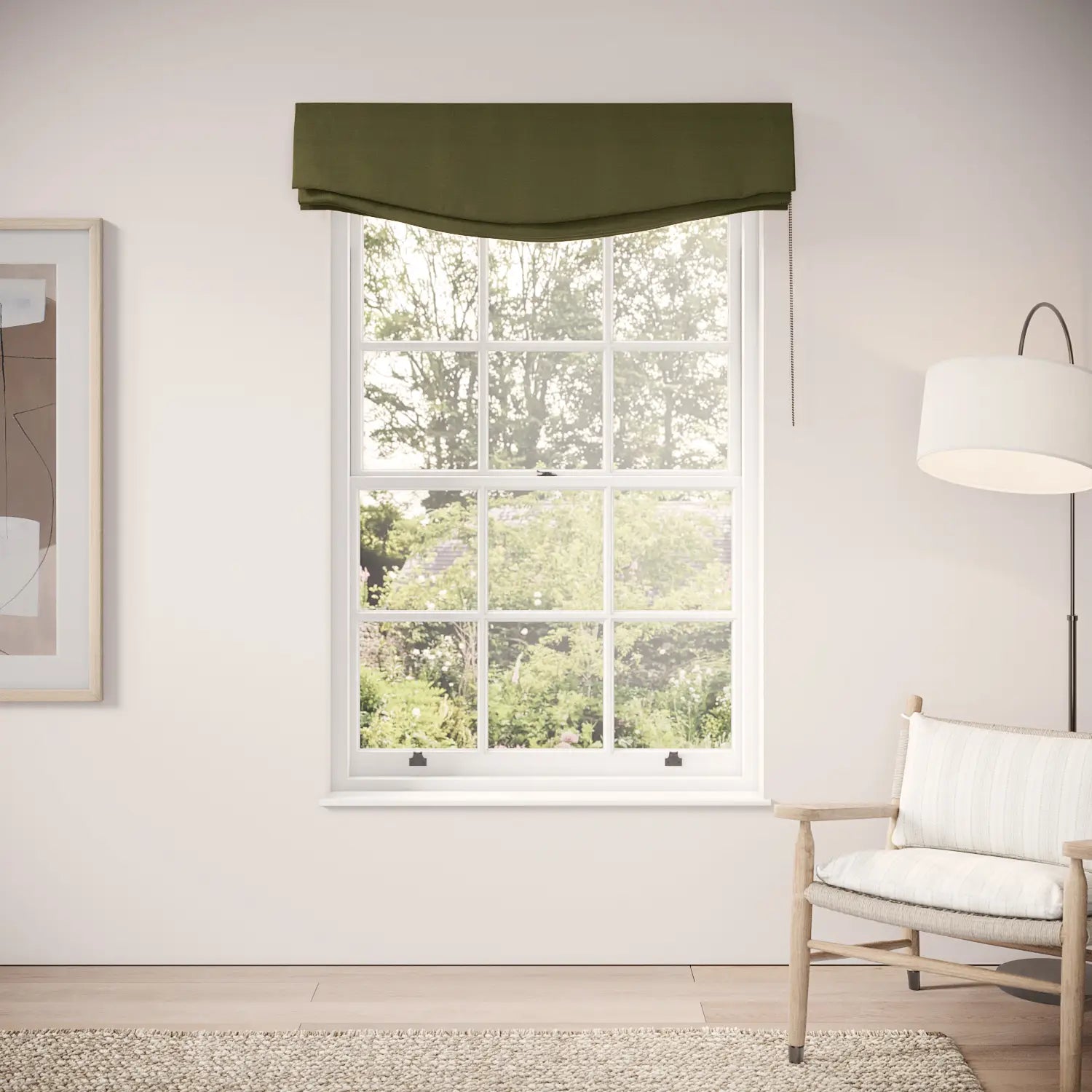 Lumley Blind - Pure Linen - Mossify