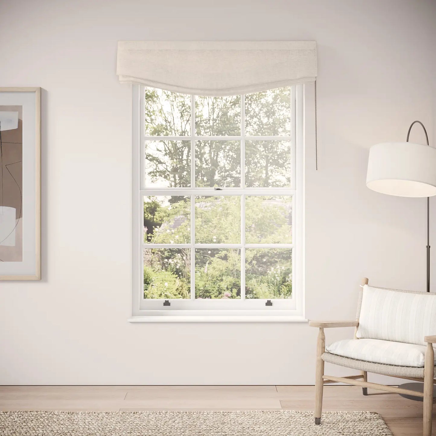 Lumley Blind - Slubby Sheer - Lighthouse