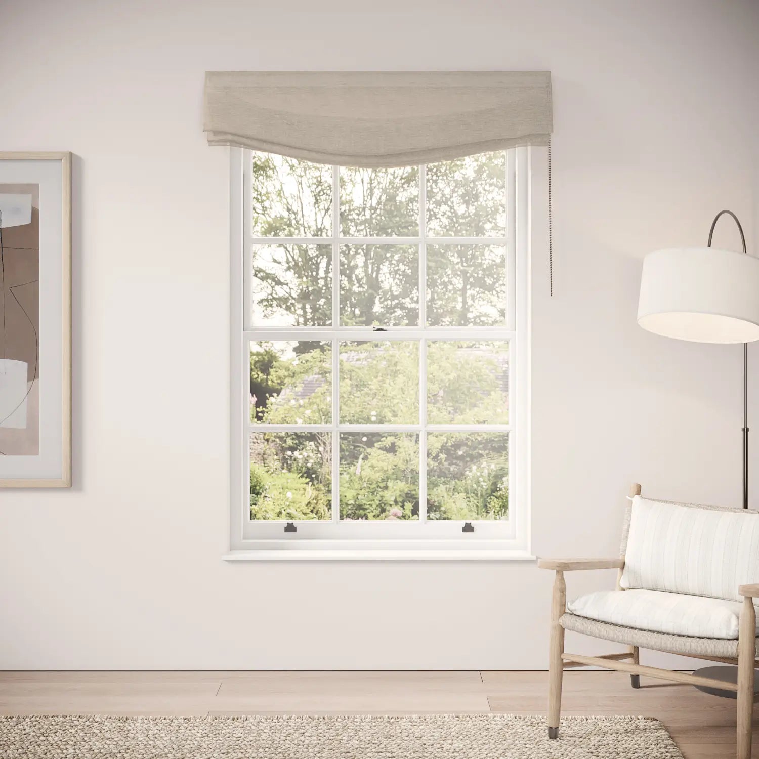 Lumley Blind - Slubby Sheer - Oatmilk