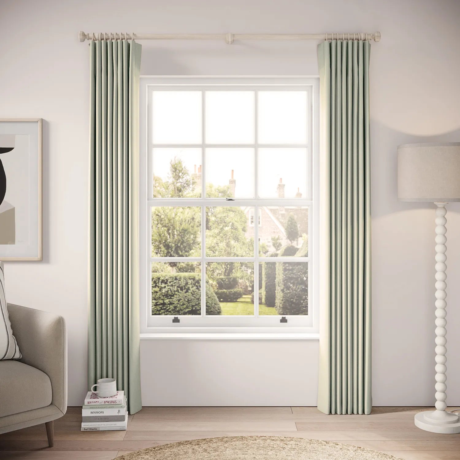 Matchbox Curtains - Brushed Cotton - Robin's Egg