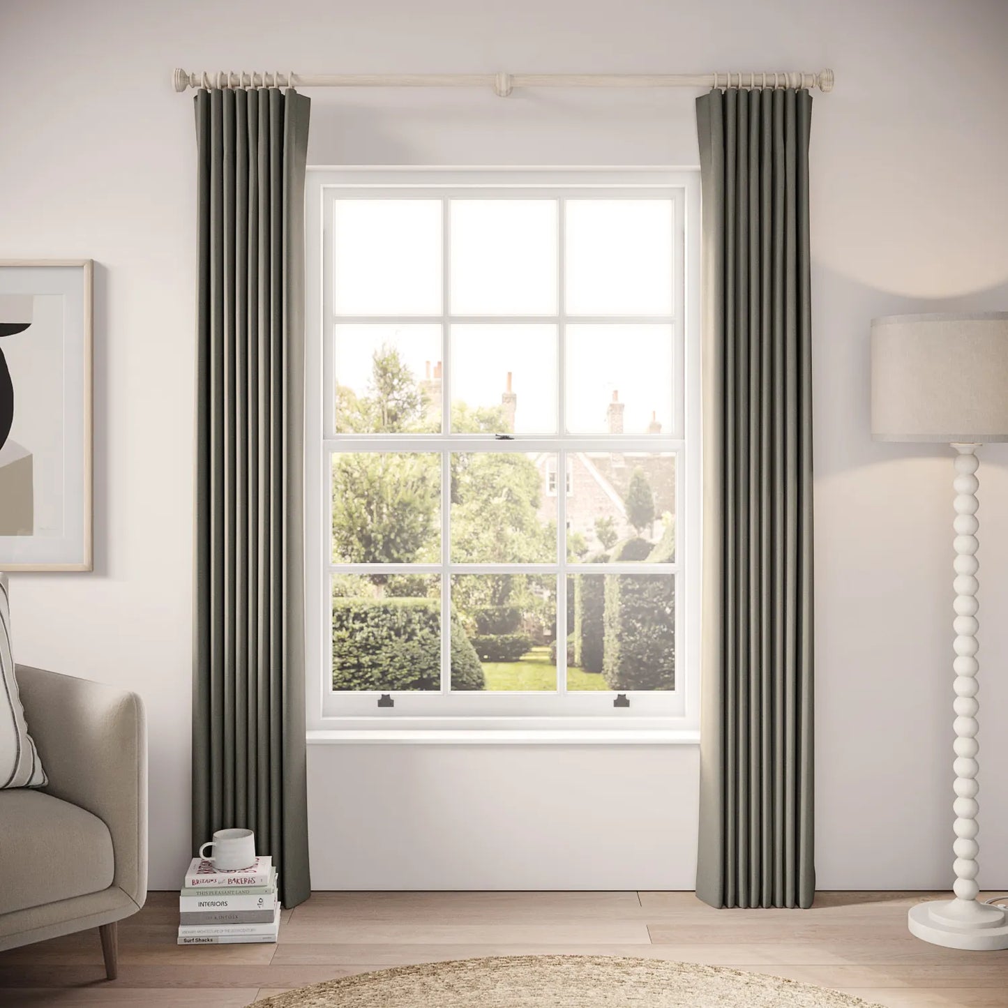 Matchbox Curtains - Brushed Cotton - Stratus