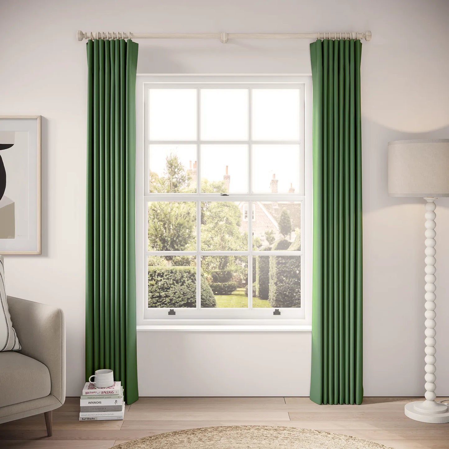 Matchbox Curtains - Linen Blend - Lawnmower
