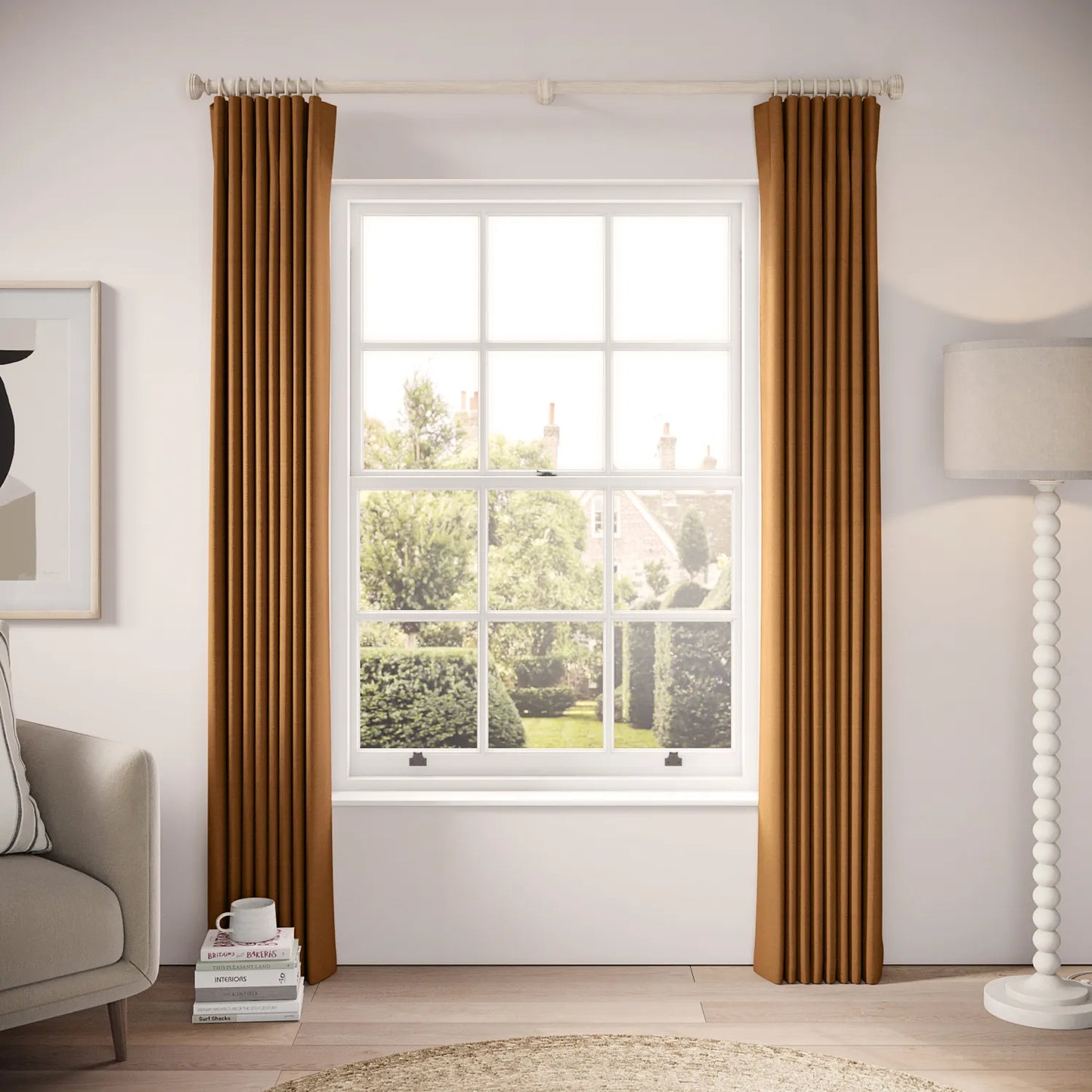 Matchbox Curtains - Pure Linen - Sussex Sunset