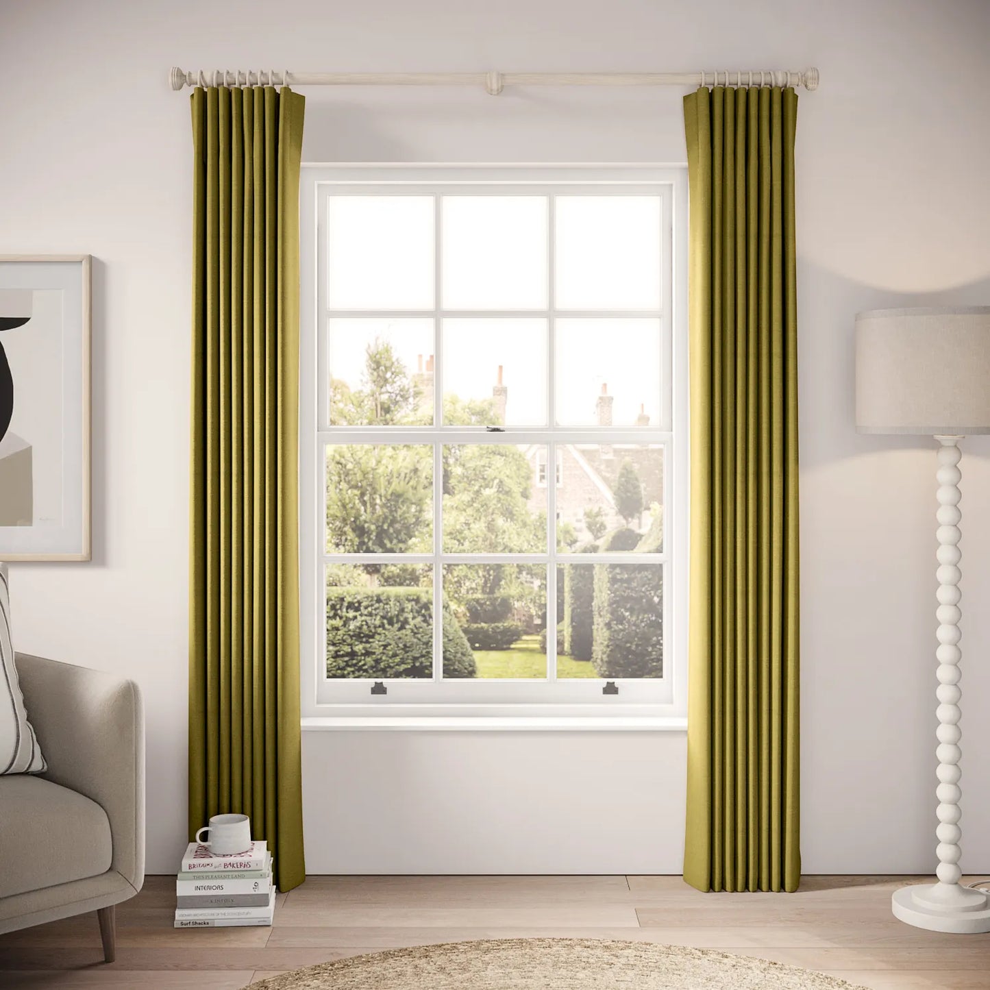 Matchbox Curtains - Pure Linen - Verdello